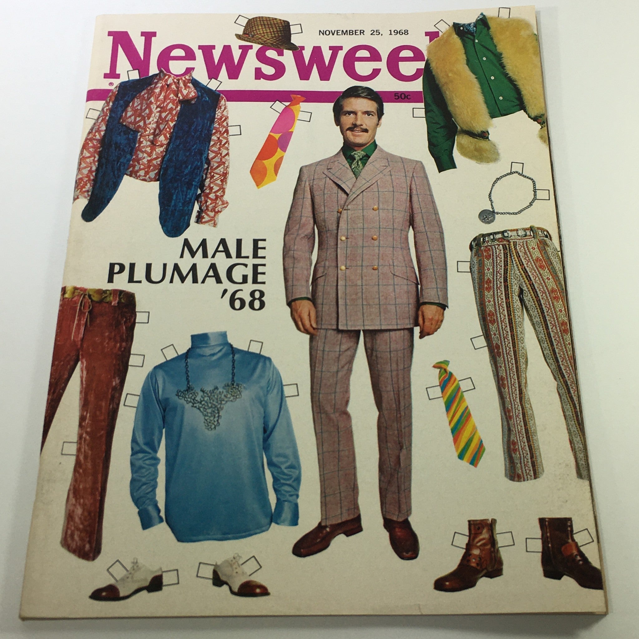 VTG Newsweek Magazine November 25 1968 - Male Plumage 1968 / Newsstand