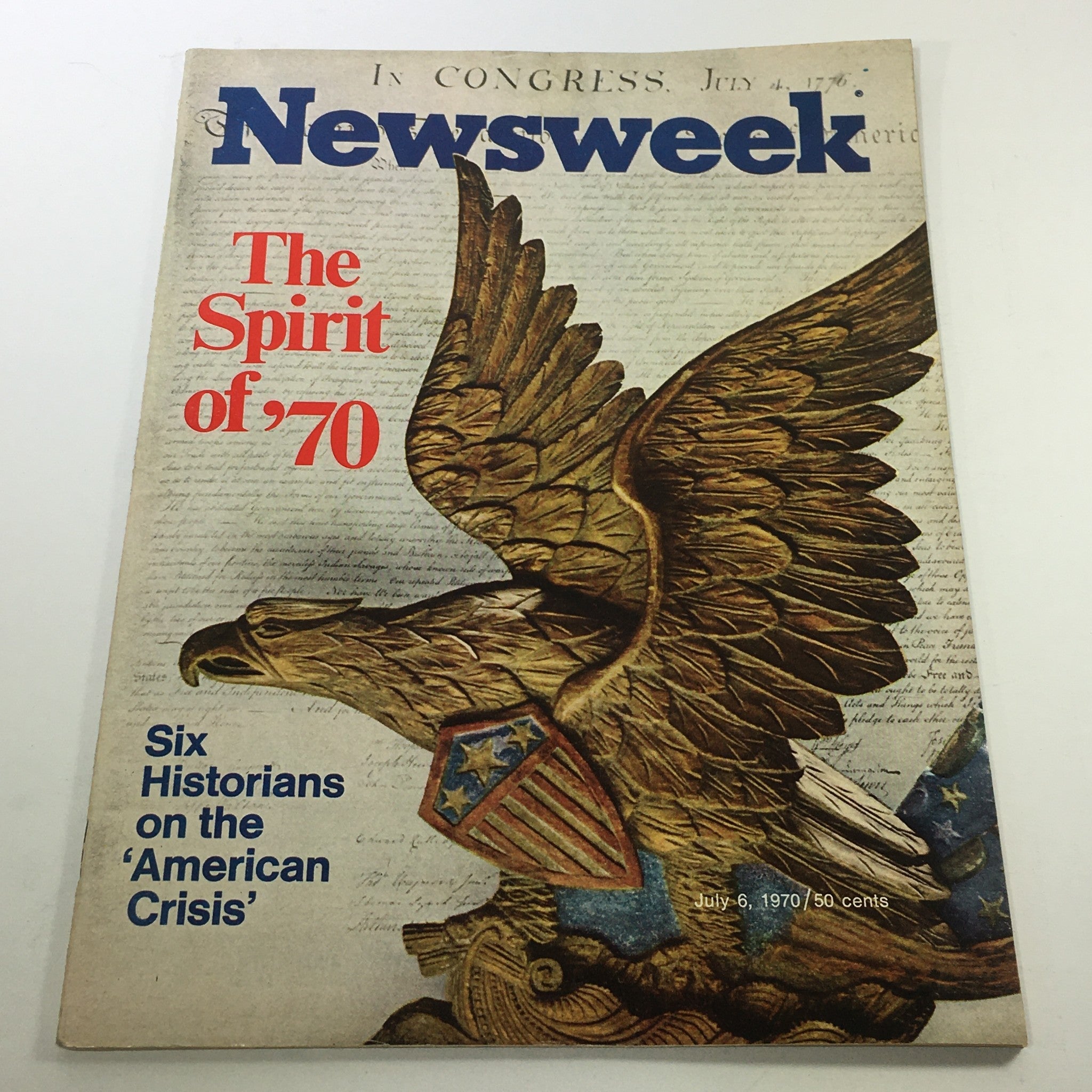 VTG Newsweek Magazine July 6 1970 - The Spirit of 1970 / Newsstand / No Label