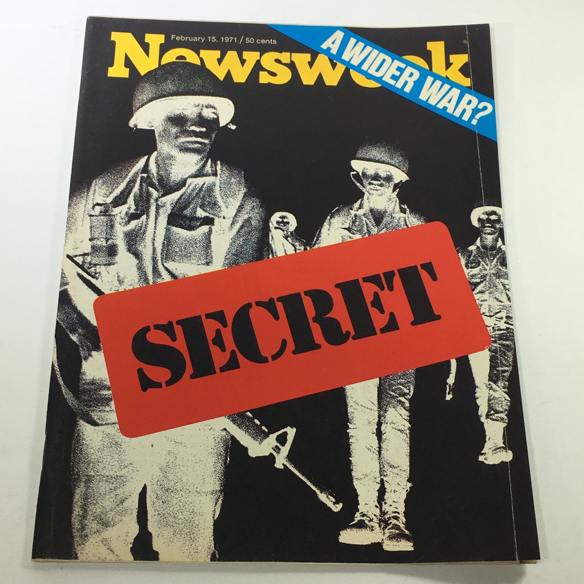 VTG Newsweek Magazine February 15 1971 - A Wider War Secret / Newsstand