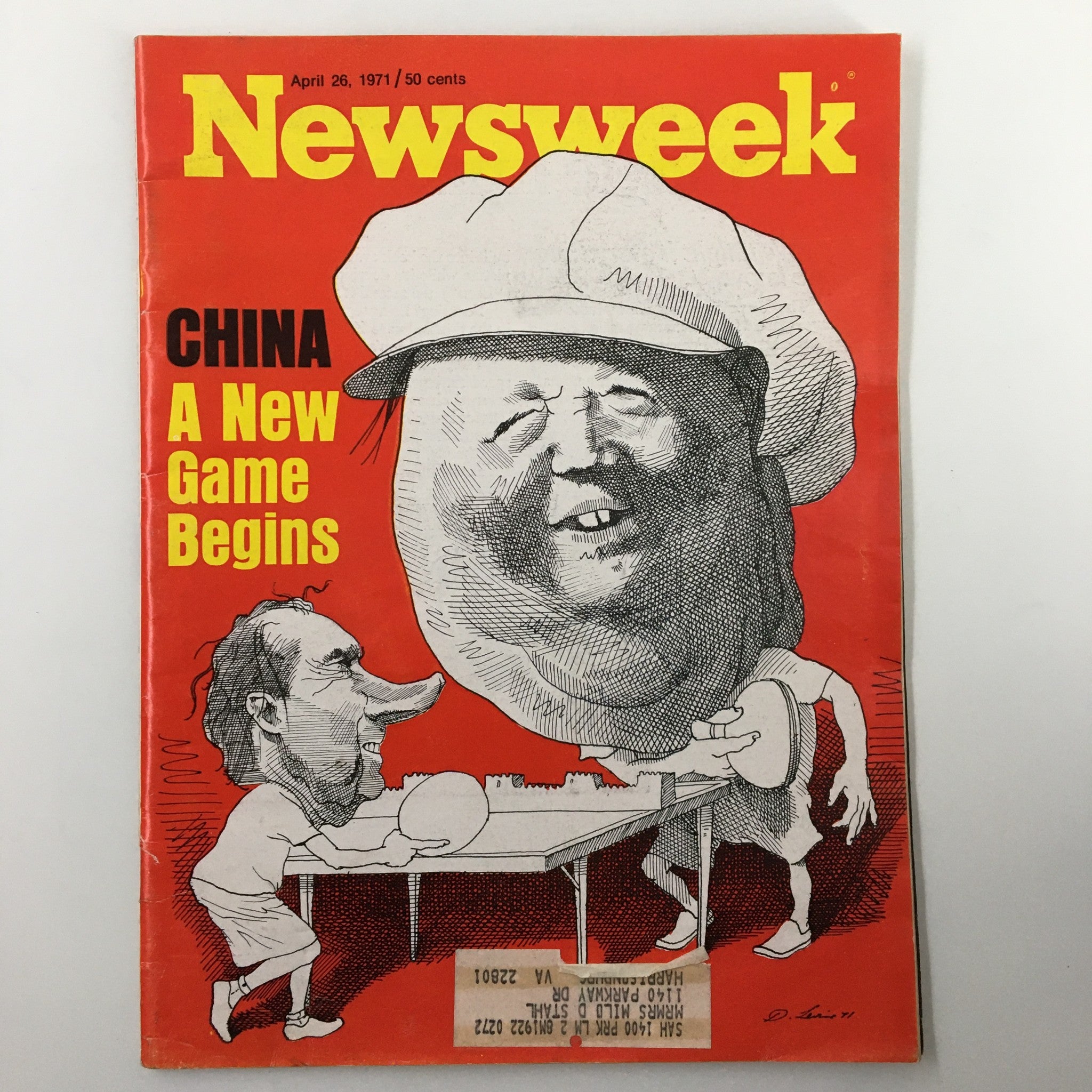 VTG Newsweek Magazine April 26 1971 Richard Nixon China A New Game Begins