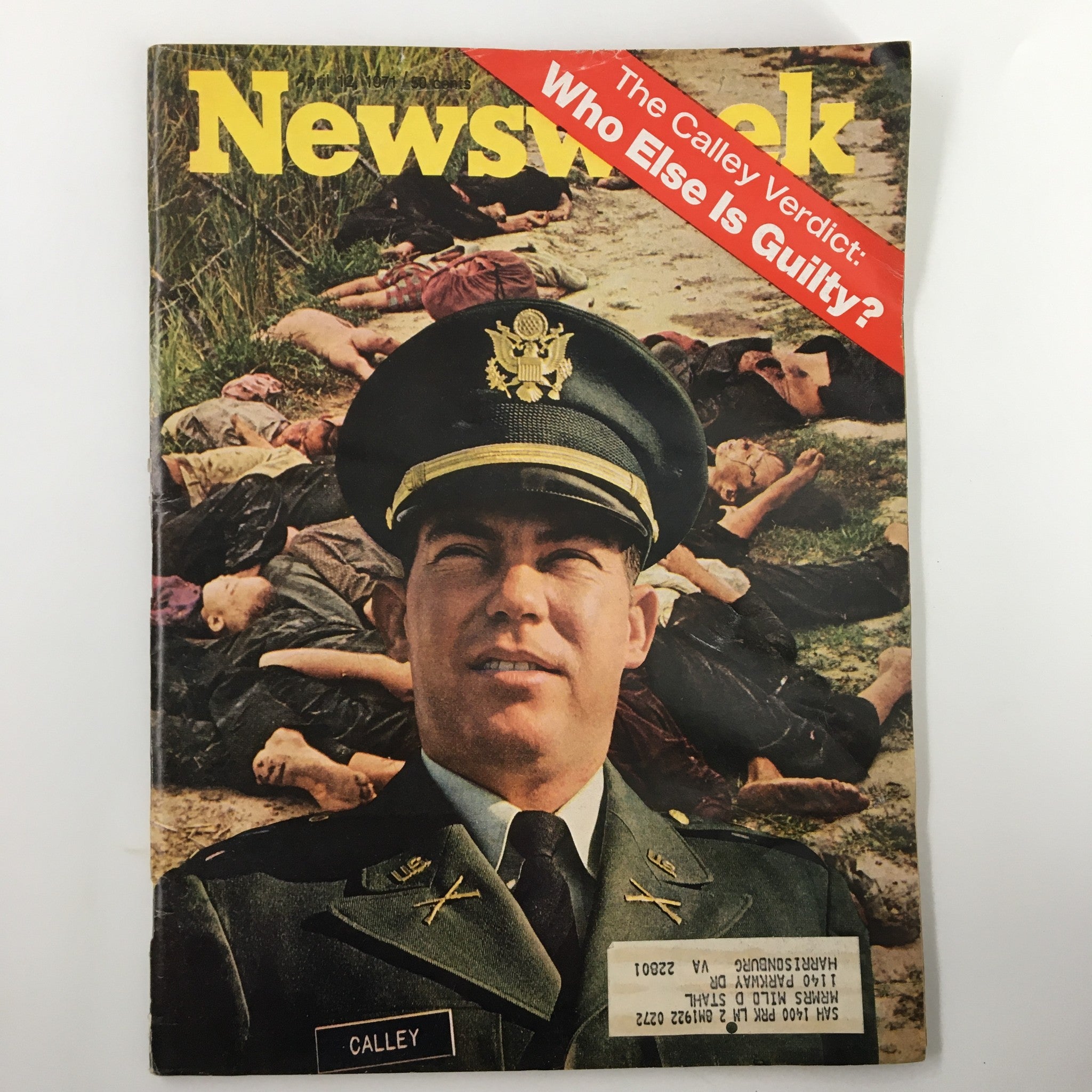 VTG Newsweek Magazine April 12 1971 The Calley Verdict Who Else is Guilty