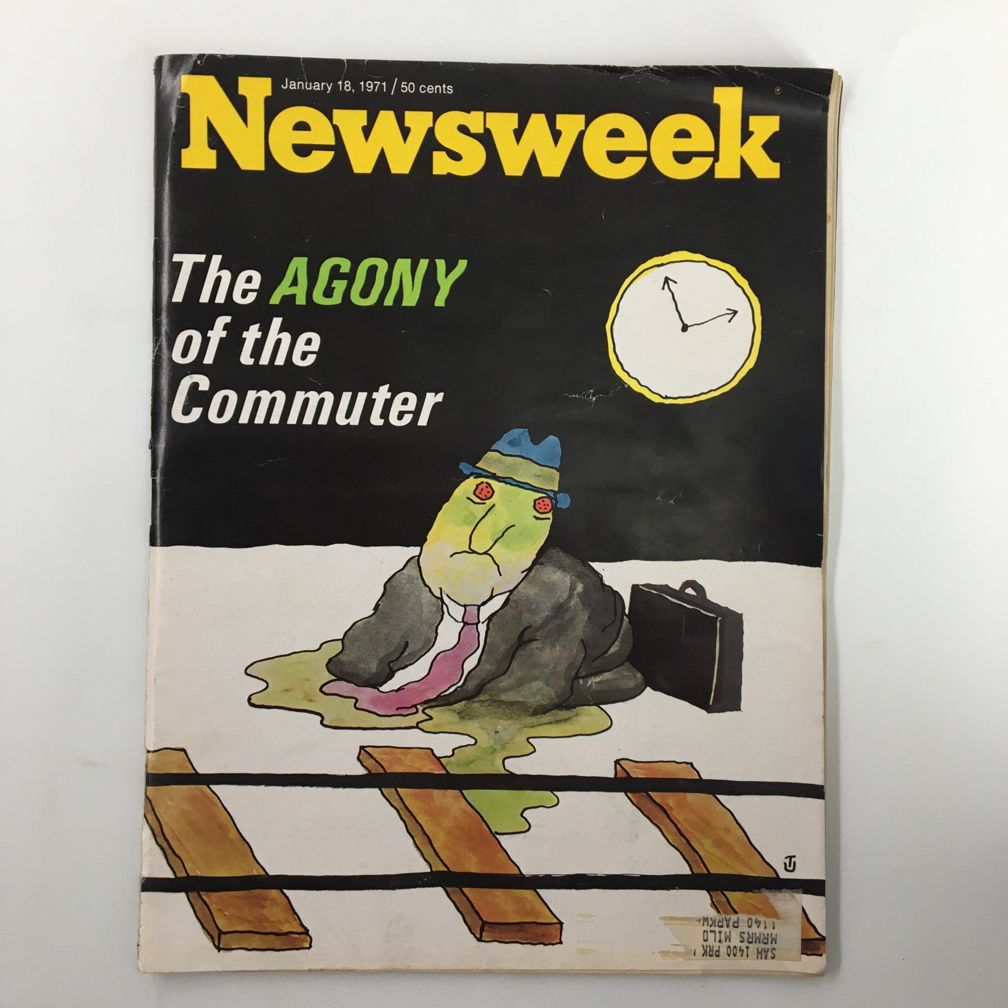 VTG Newsweek Magazine January 18 1971 The Agony of the Commuter