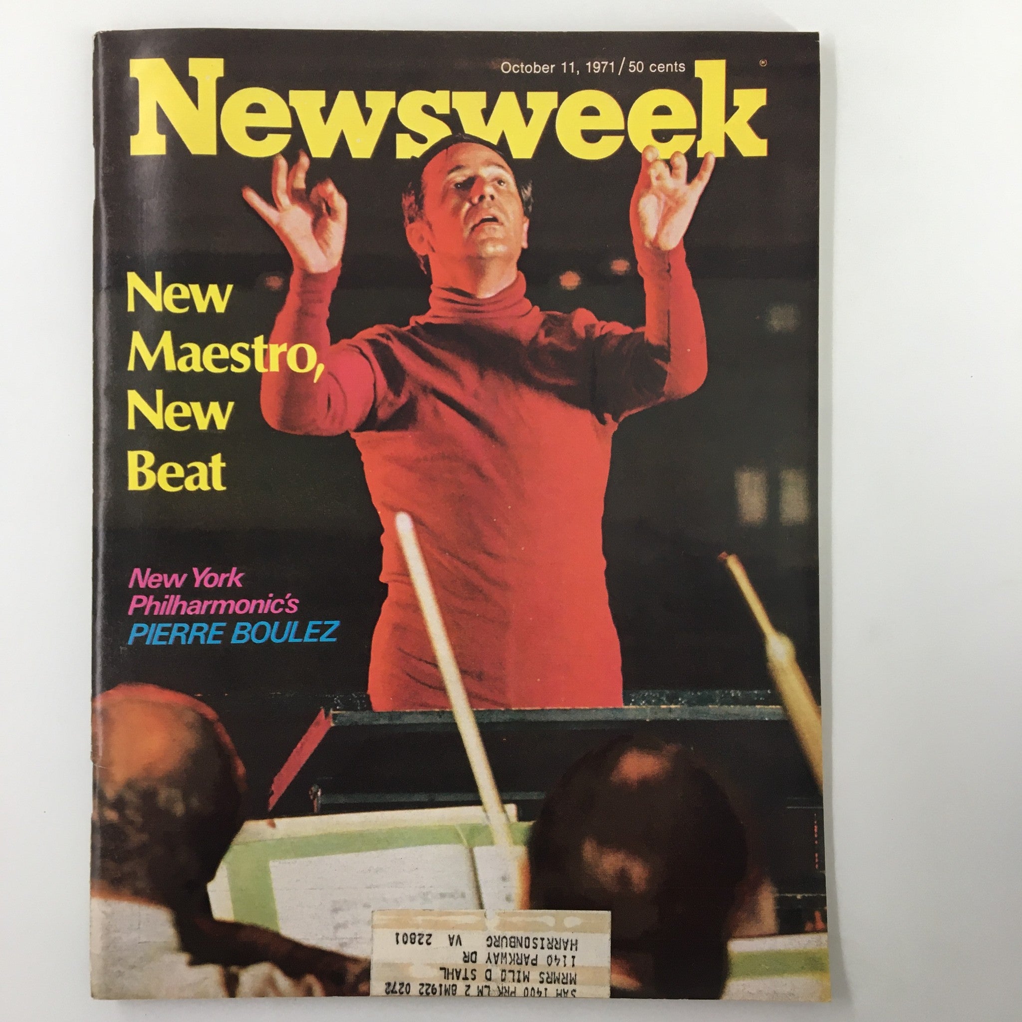 VTG Newsweek Magazine October 11 1971 Pierre Boulez New Maestro, New Beat