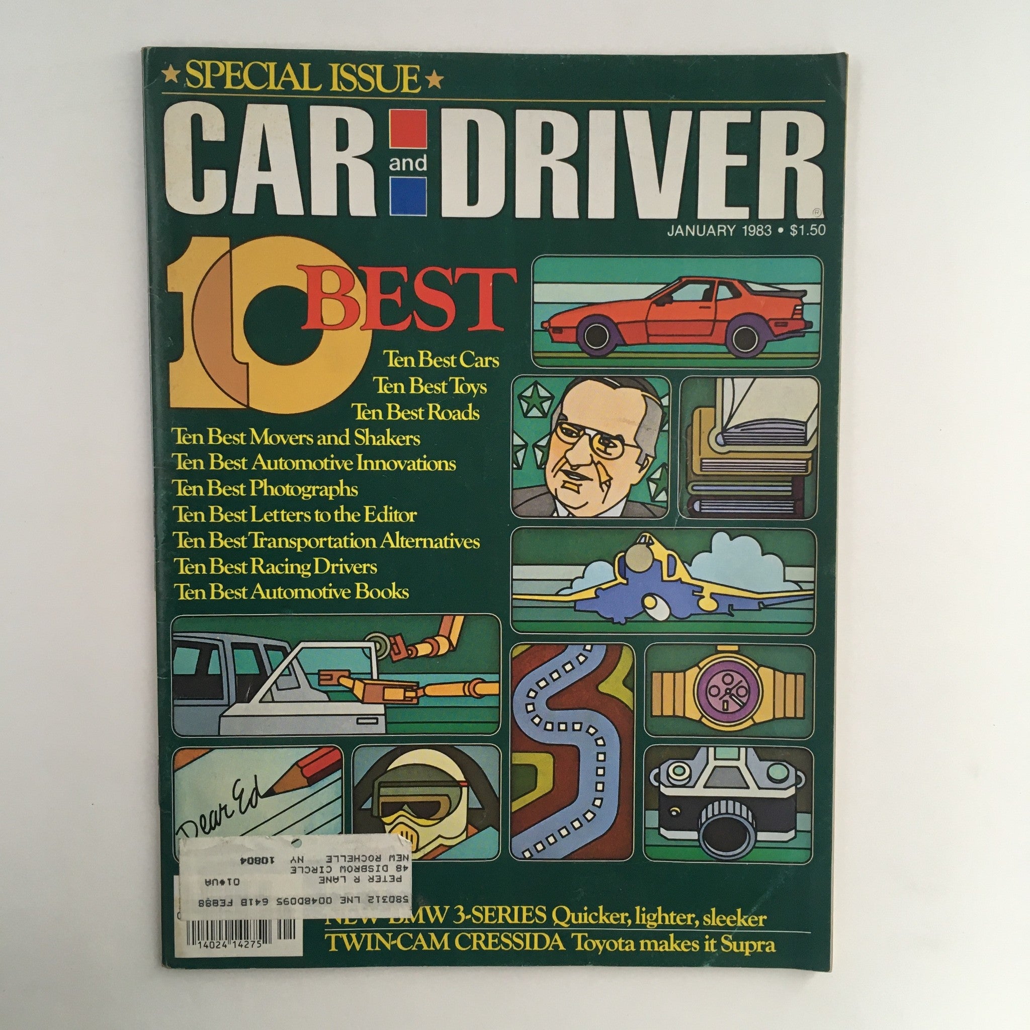 Car and Driver Magazine January 1983 Twin-Cam Cressida Toyota Makes It Supra