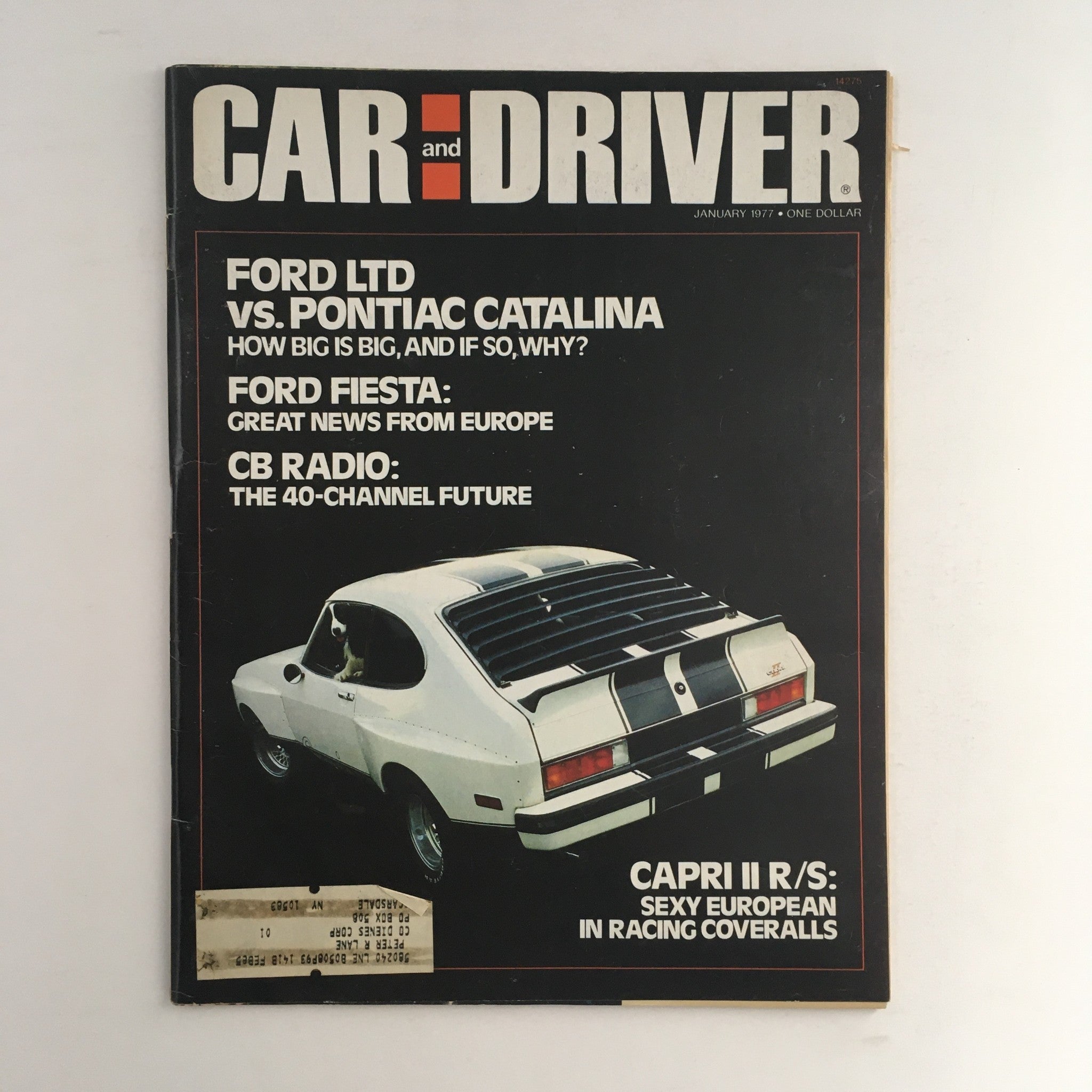 Car and Driver Magazine January 1977 Ford Ltd vs Pontiac Catalina, Ford Fiesta