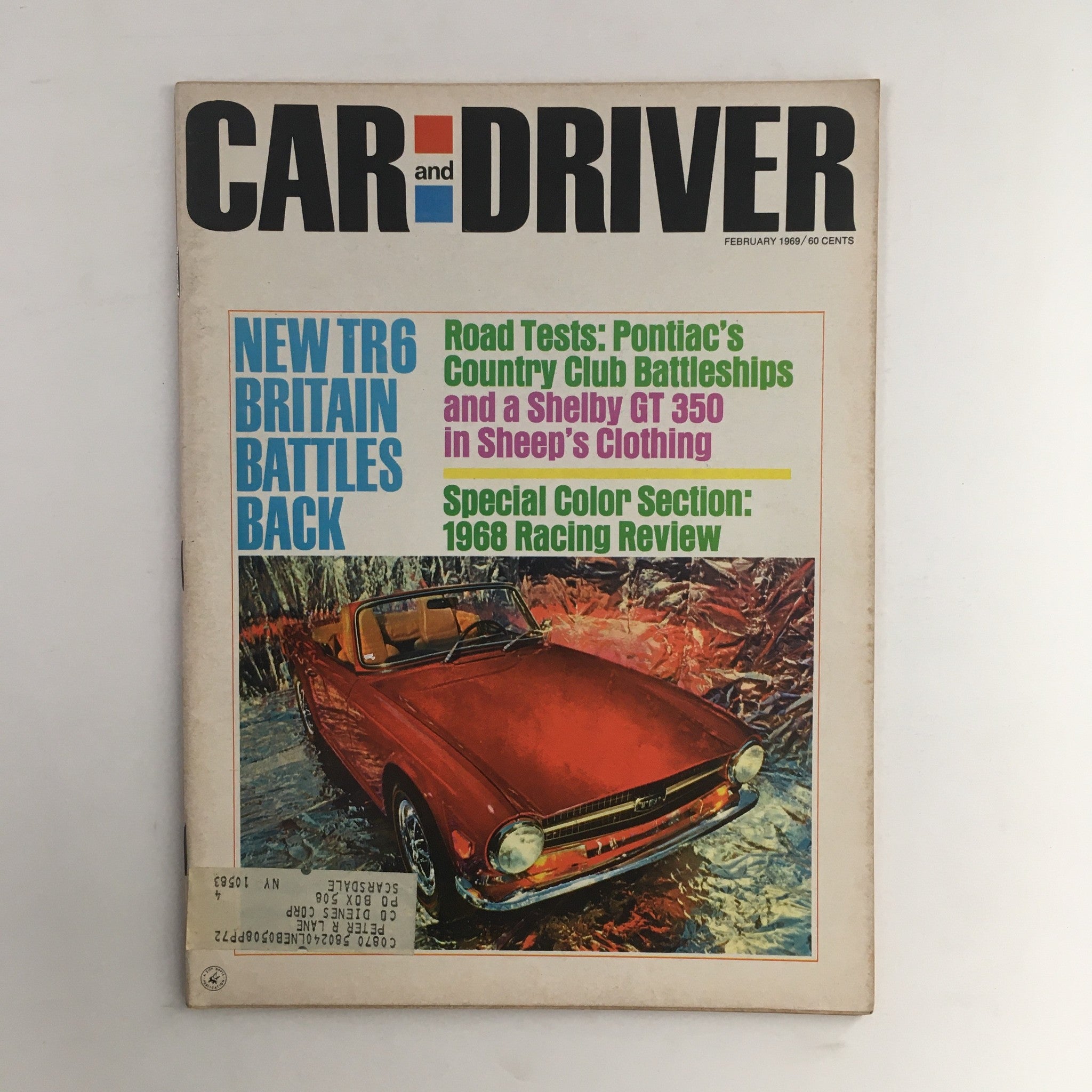 Car and Driver Magazine February 1969 Pontiac's Country Club Battleships