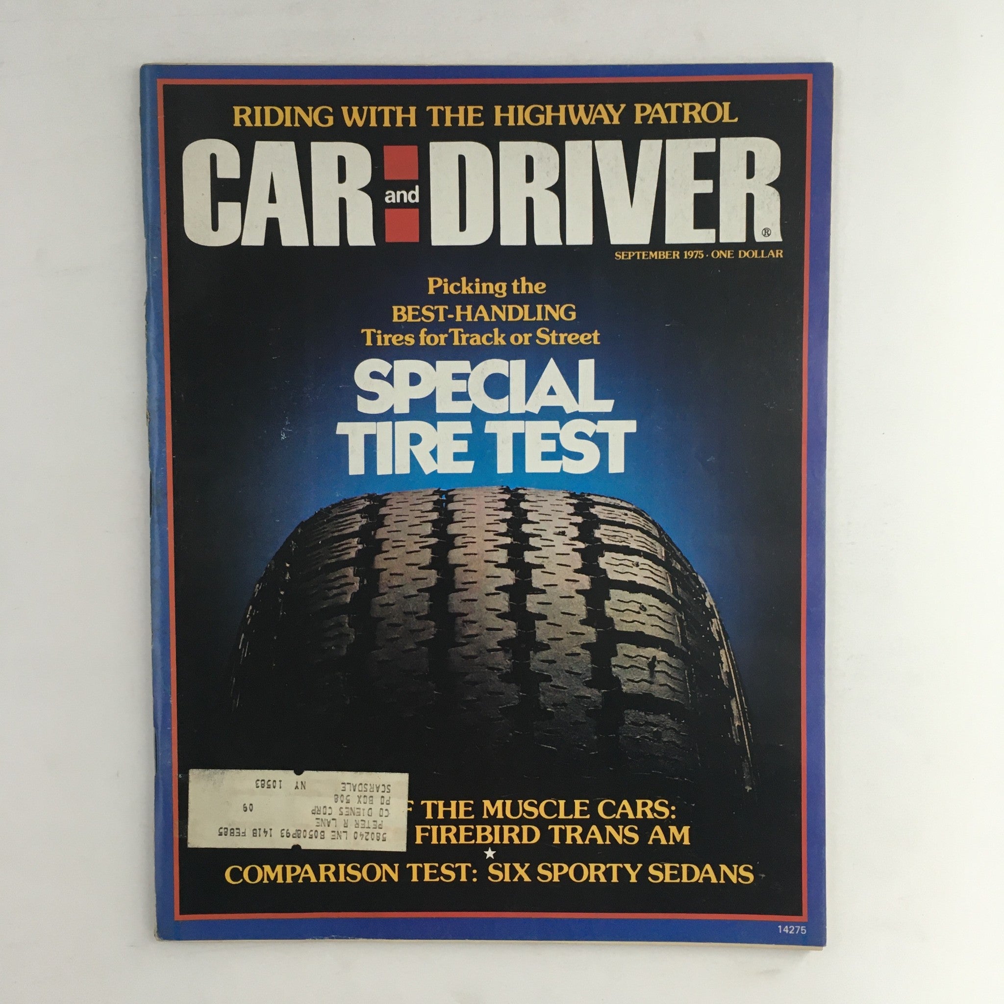 Car and Driver Magazine September 1975 Tires for Track or Street & Sporty Sedans