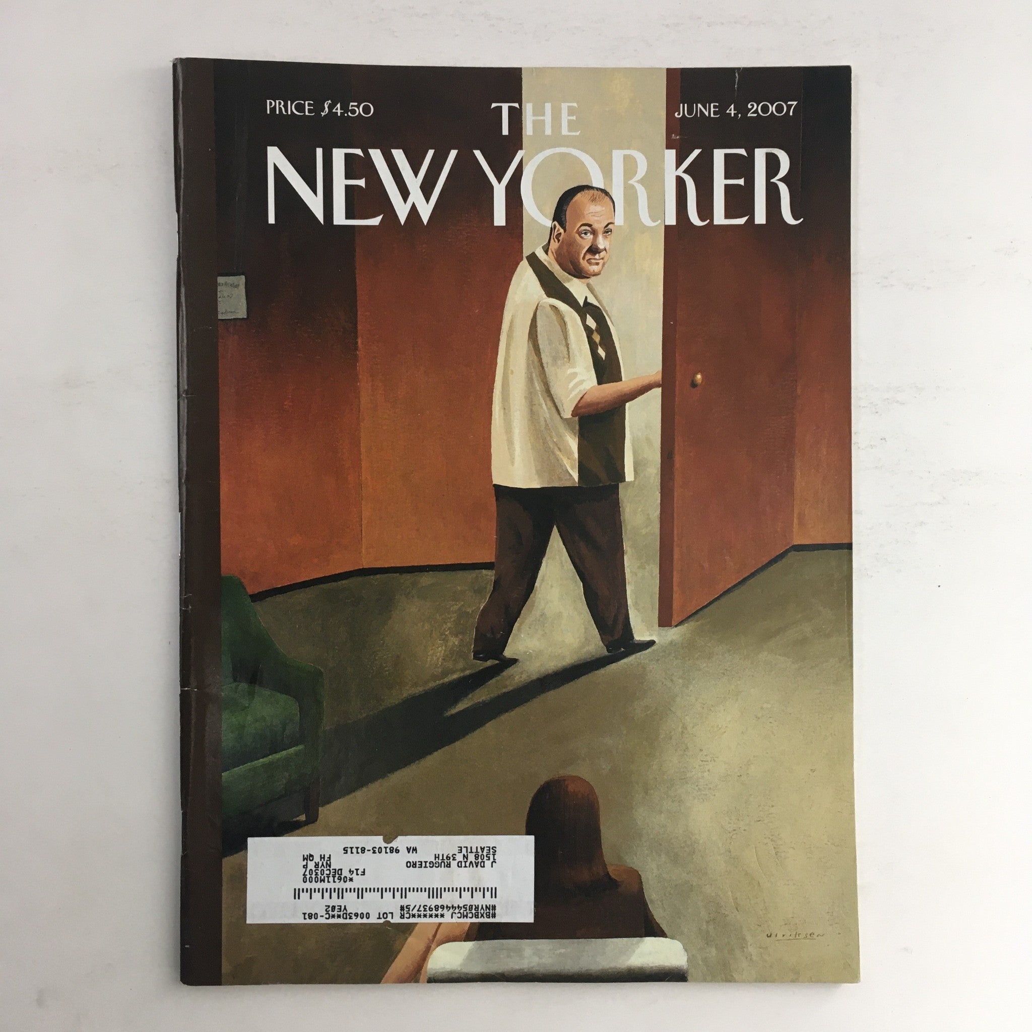 The New Yorker June 4 2007 Full Magazine Tony Soprano Mark Ulriksen, VG