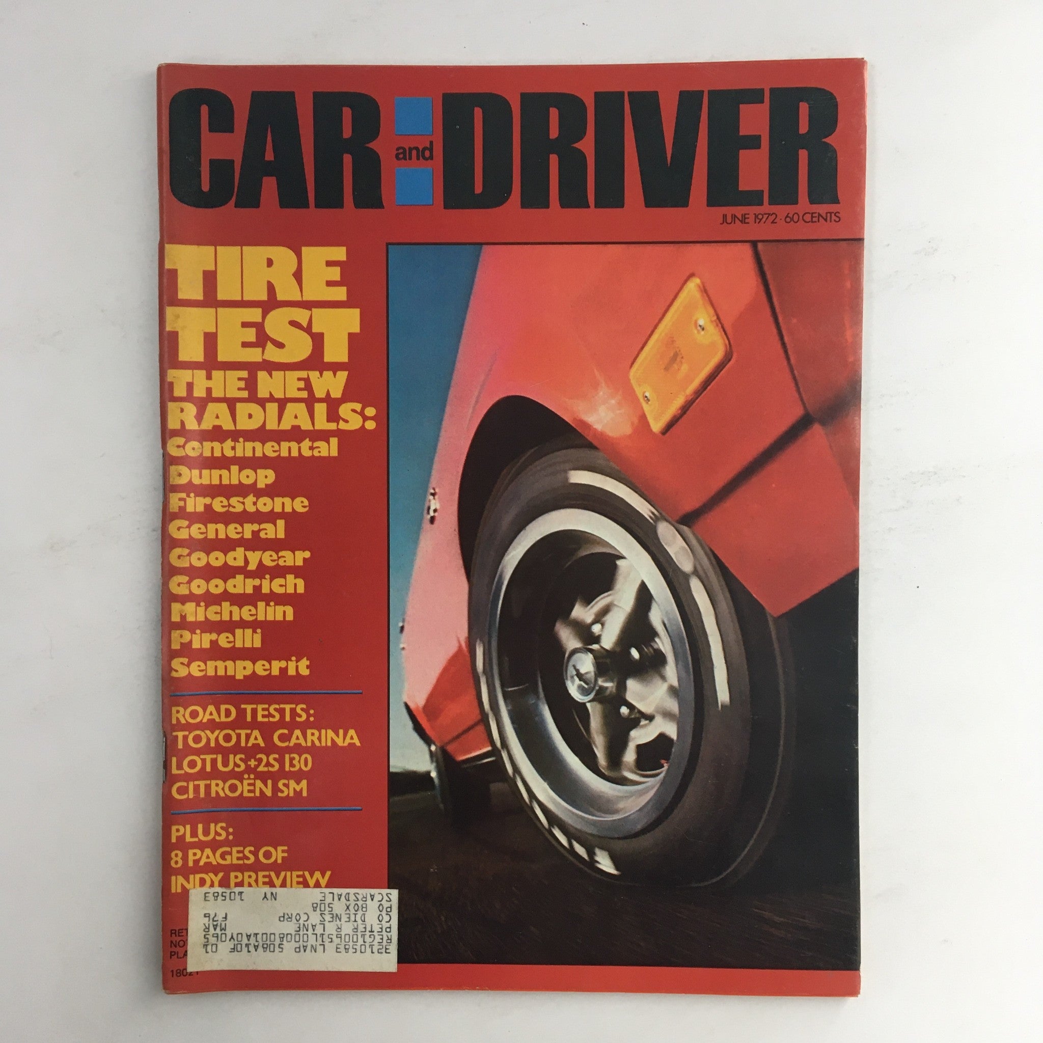 Car and Driver Magazine June 1972 The Toyota Carina Lotus Road Tests, VG