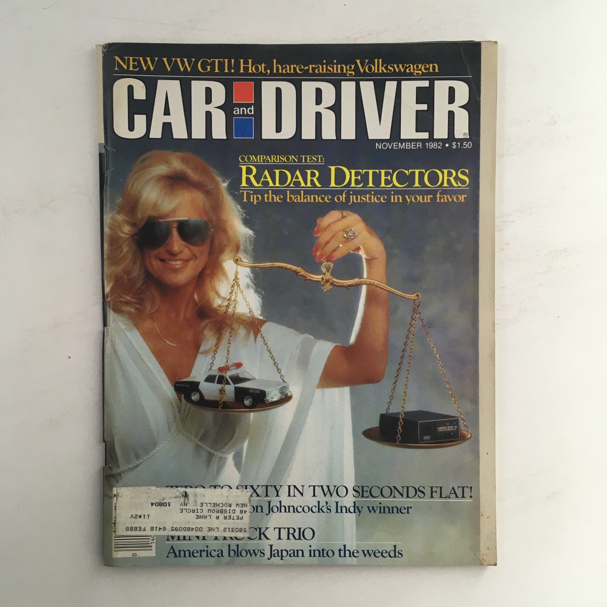 Car and Driver Magazine November 1982 Radar Detectors, A Comparison Test