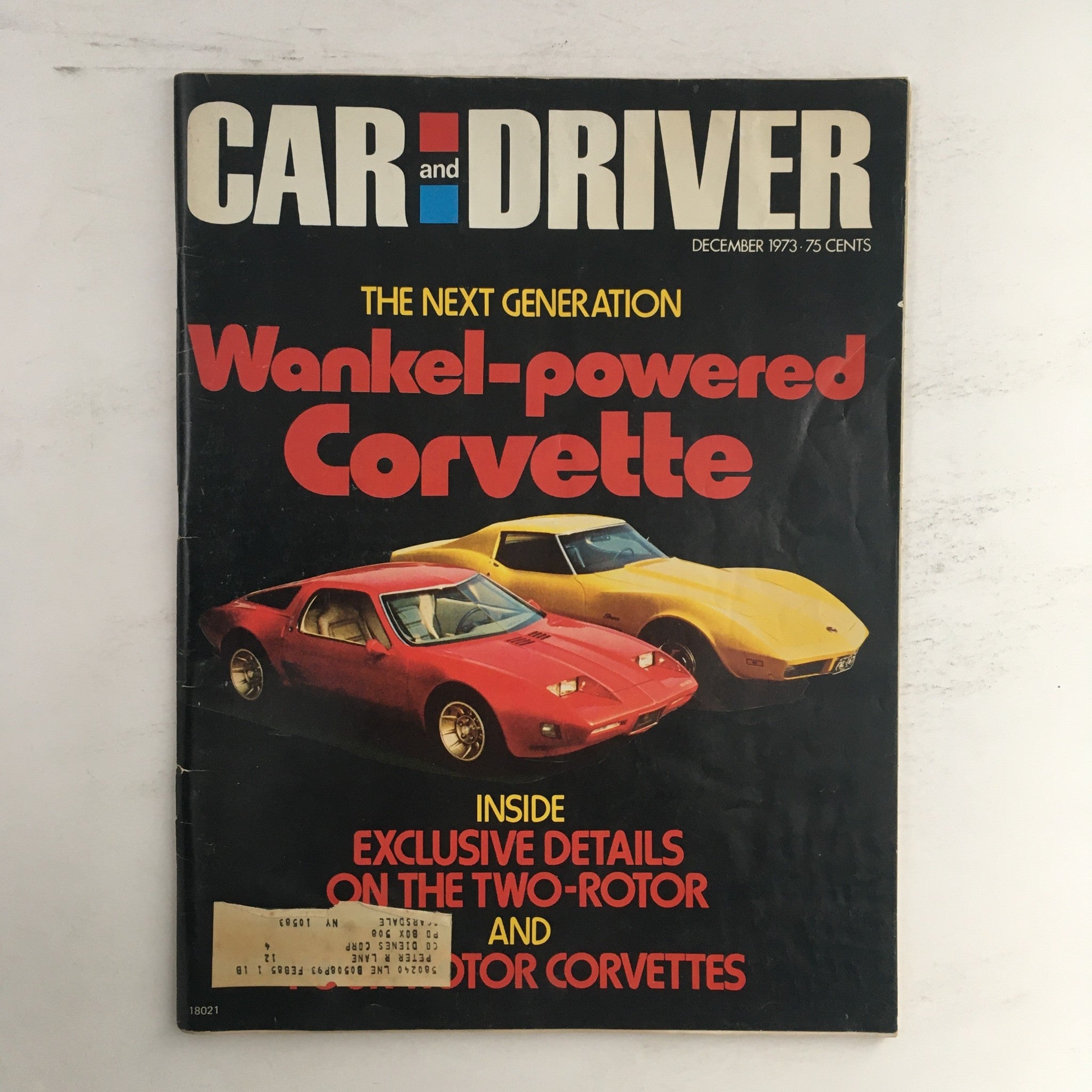 Car and Driver Magazine December 1973 Next Generation Wankel-Powered Corvette