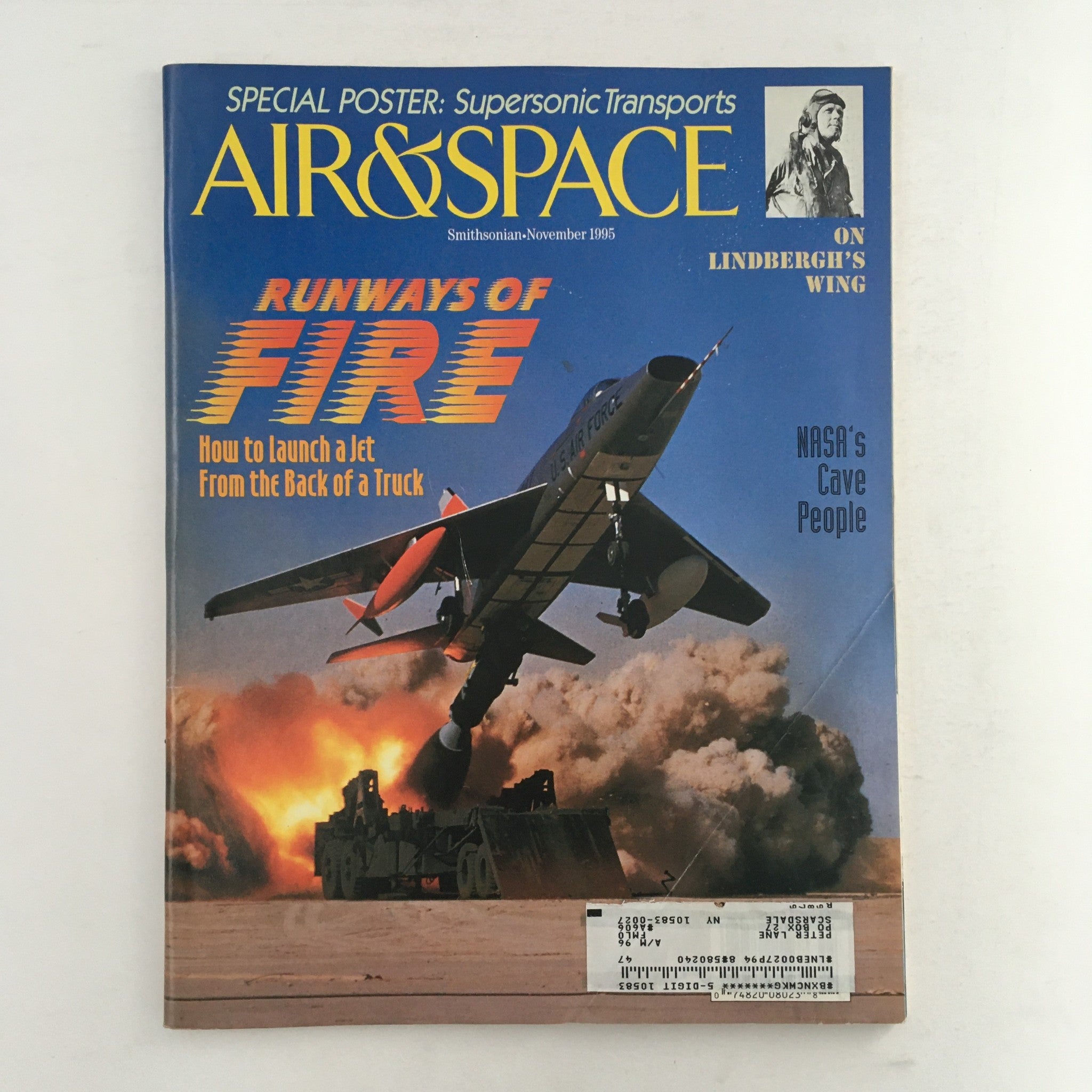 Air & Space Smithsonian Magazine November 1995 Runways of Fire Back Of A Truck