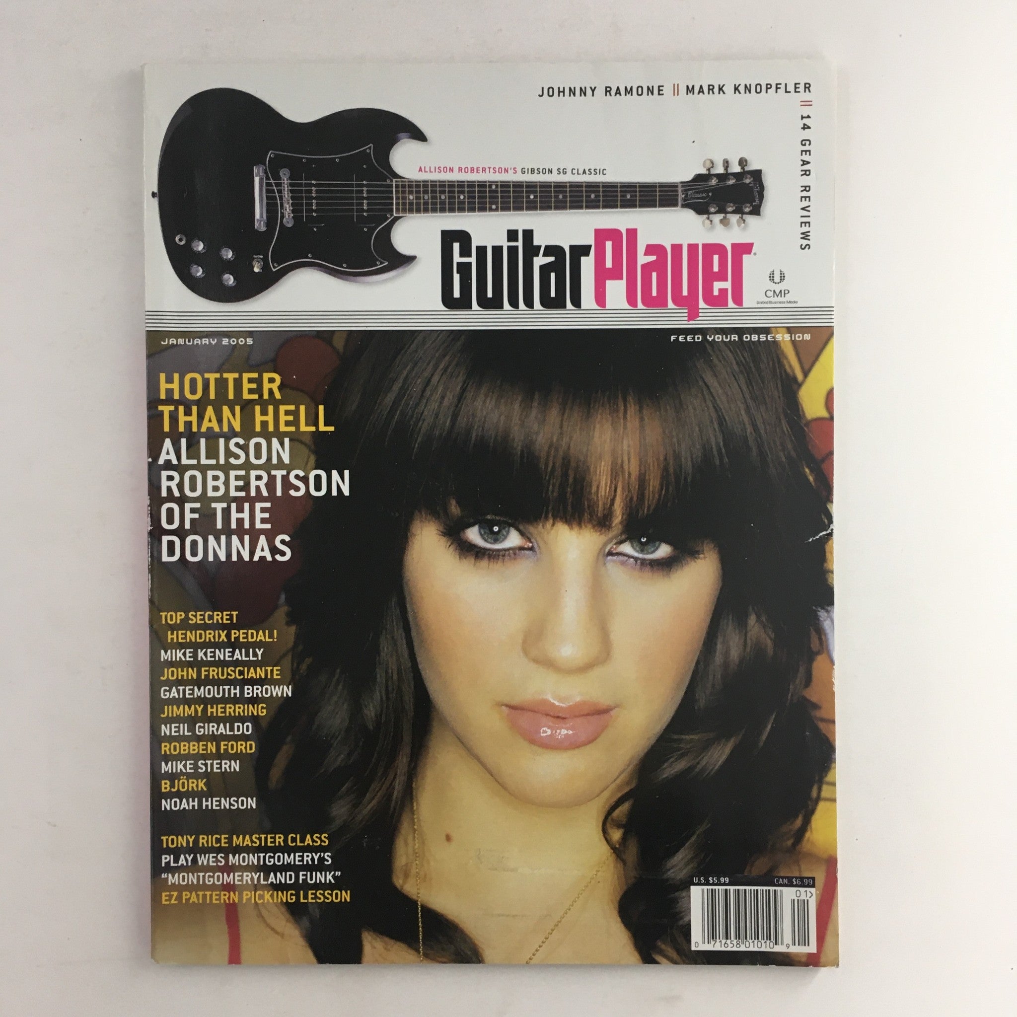 Guitar Player Magazine January 2005 Allison Robertson & Mike Keneally