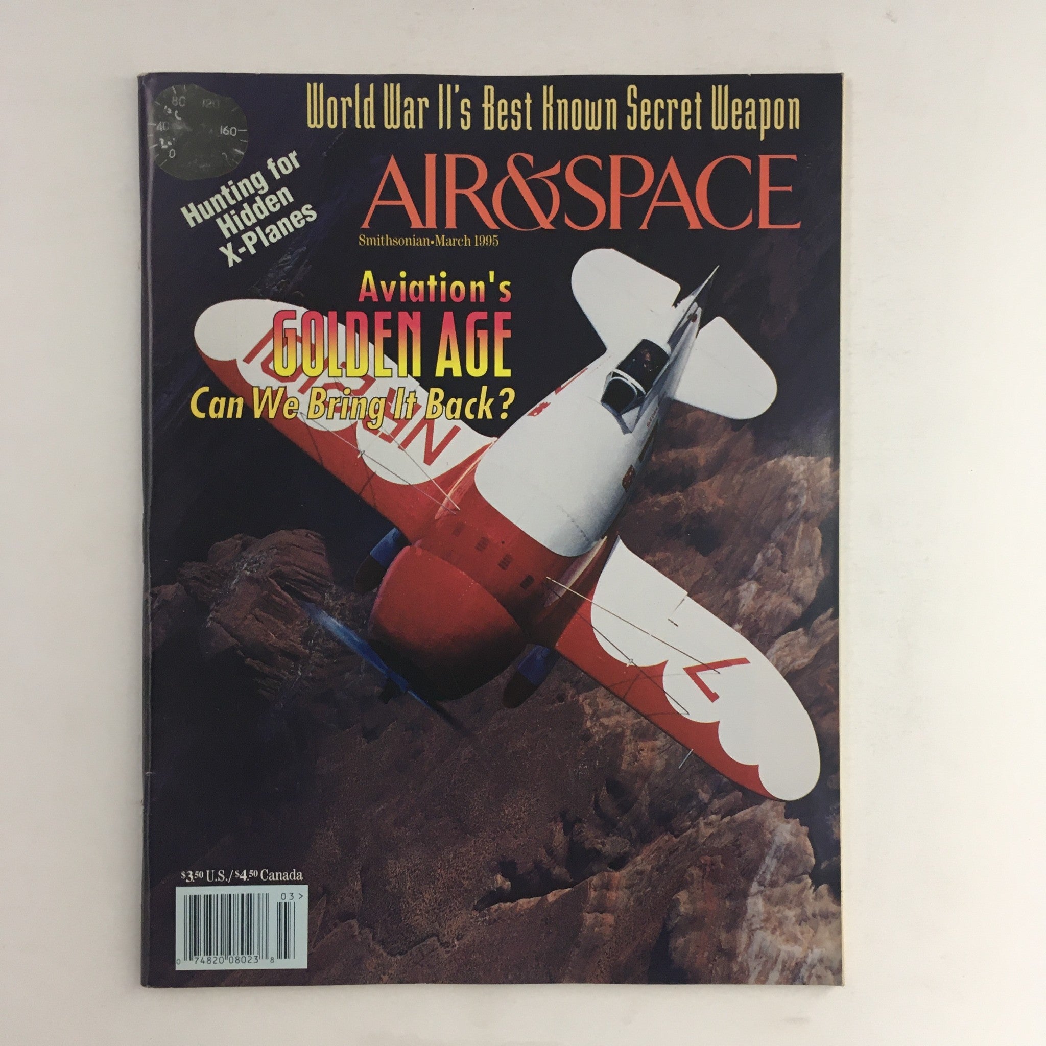 Air & Space Smithsonian Magazine March 1995 Aviation's Golden Age, No Label VG