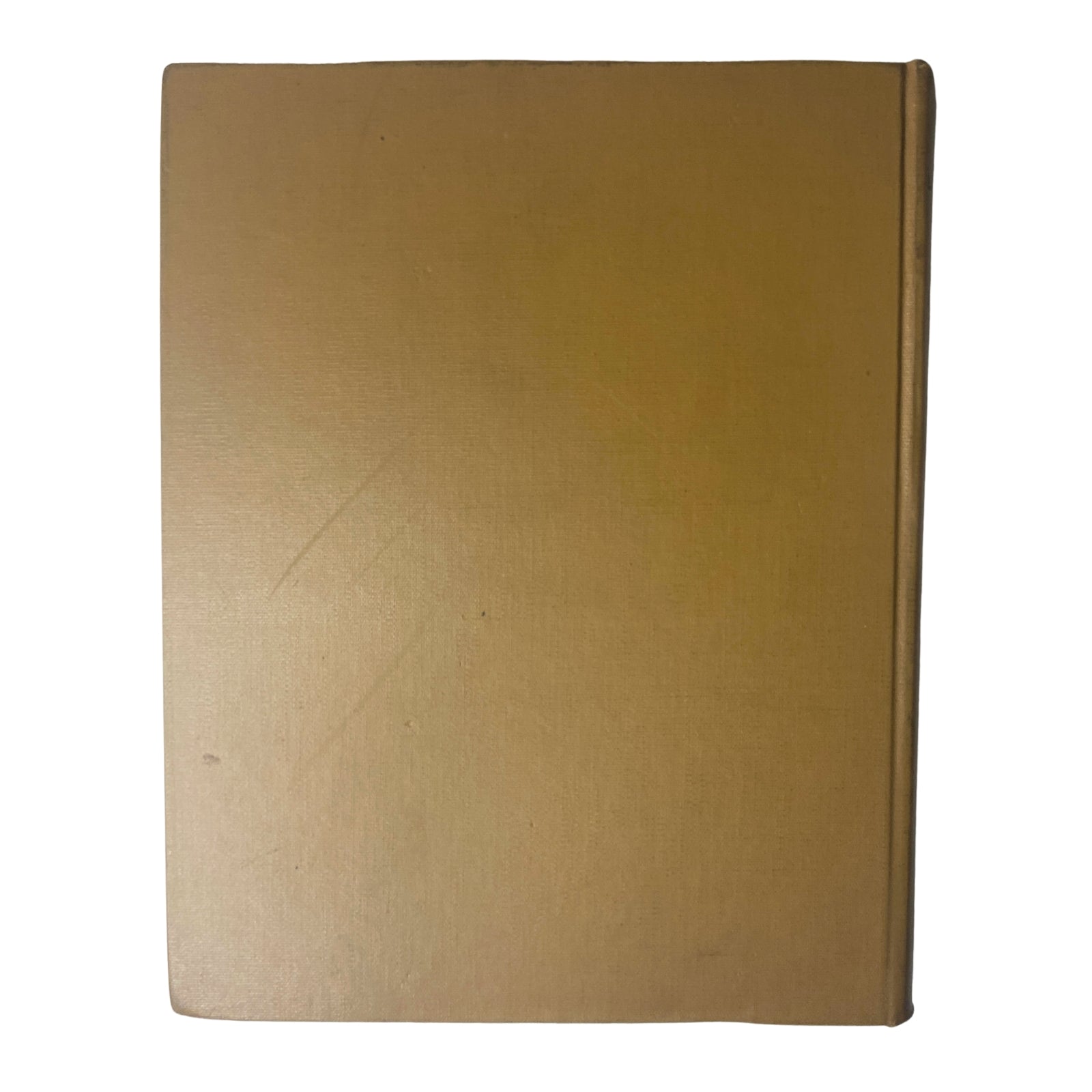 Back cover of the Ladies' Home Journal library bound magazine from 1961, showing a plain golden surface without text or artwork.
