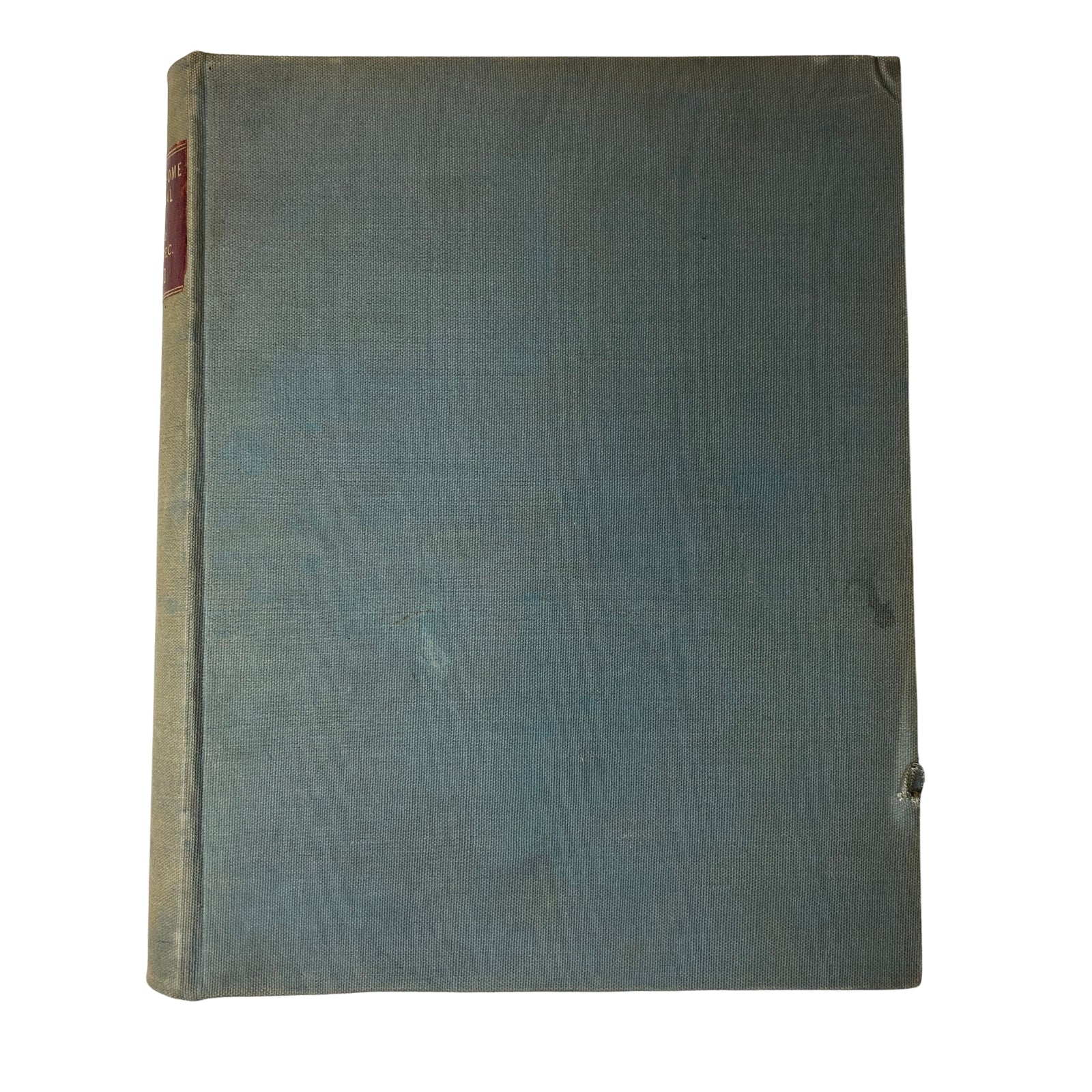Back cover of Ladies' Home Journal Library Bound Magazine 1942 - Full Year January to December, displaying the fabric cover with minor wear.