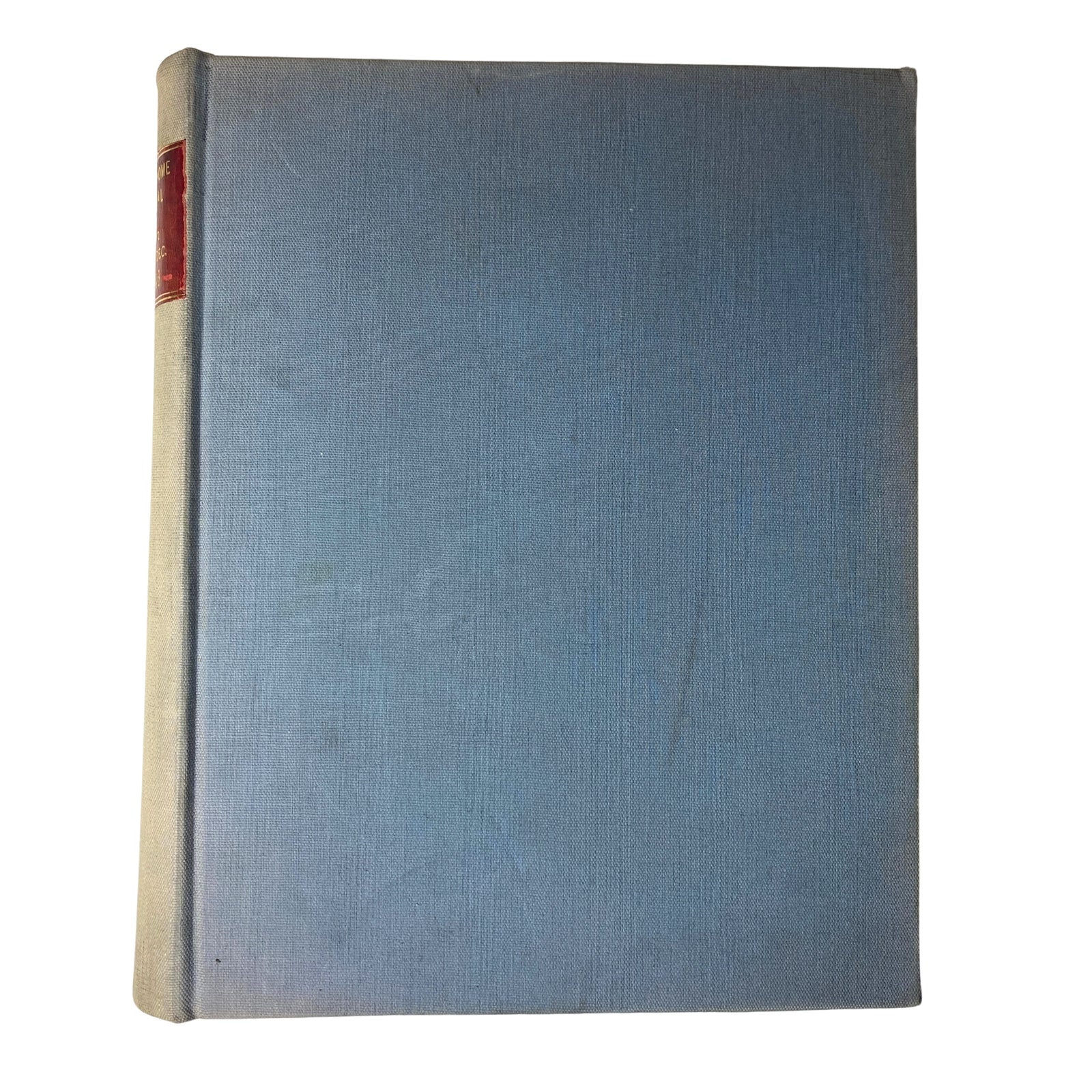 Ladies' Home Journal Library Bound Magazine 1943 Full Year January - December, highlighting the side view of an individual bound volume with a minimalist blue design.