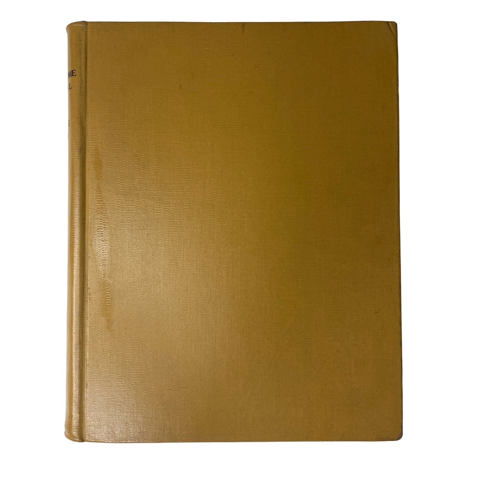 Cover view of the Ladies' Home Journal Library Bound Magazine 1960, featuring a solid gold-colored spine, highlighting the vintage design of the complete year's volume.