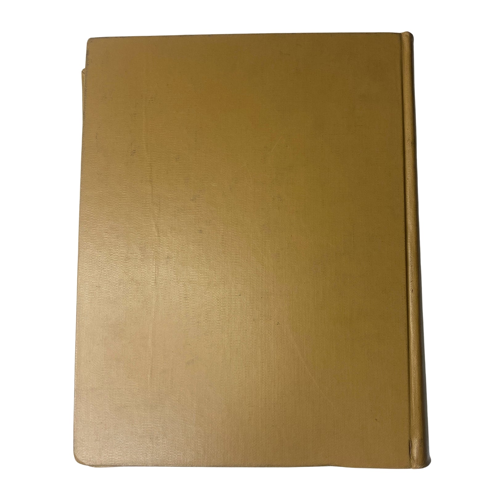 Ladies' Home Journal Library Bound Magazine 1960 - Image of the back cover of the bound magazine showcasing a plain golden cover.