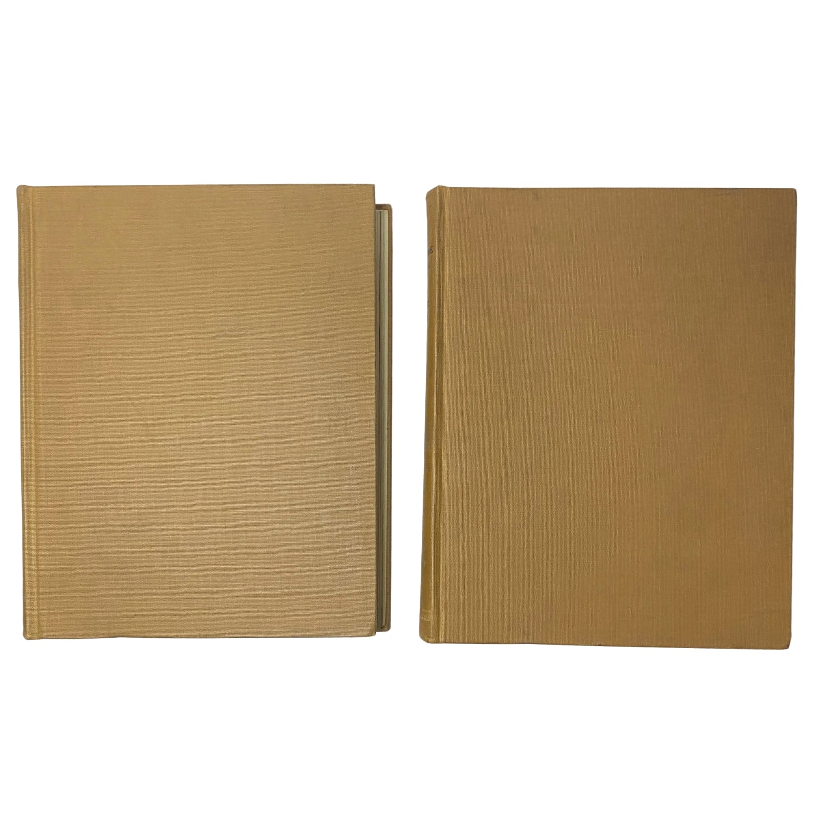 Ladies' Home Journal Library Bound Magazine 1953 Full Year January - December, displaying two volumes with a plain cover design, ideal for vintage magazine collectors.