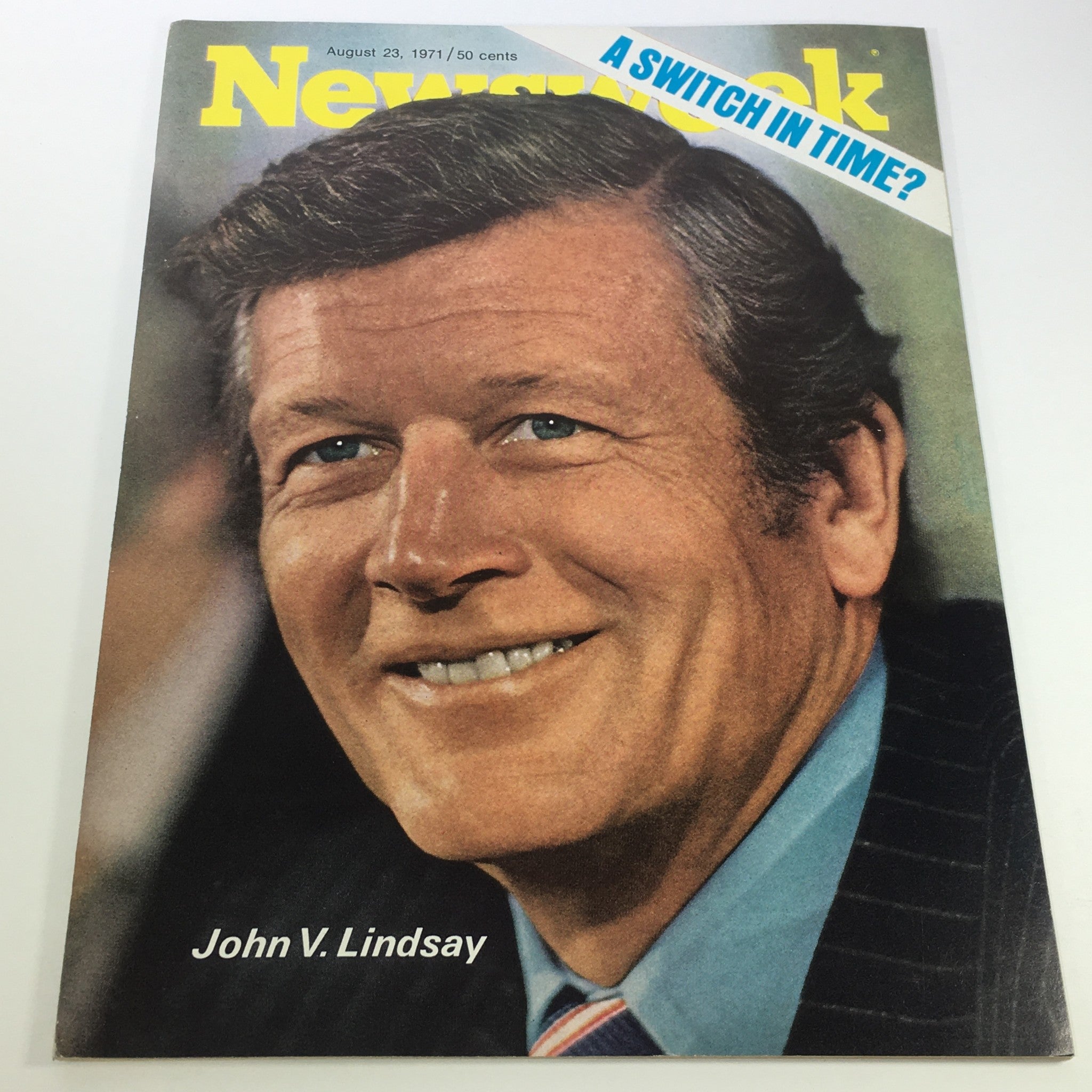 VTG Newsweek Magazine August 23 1971 - John V. Lindsay / Newsstand / No Label