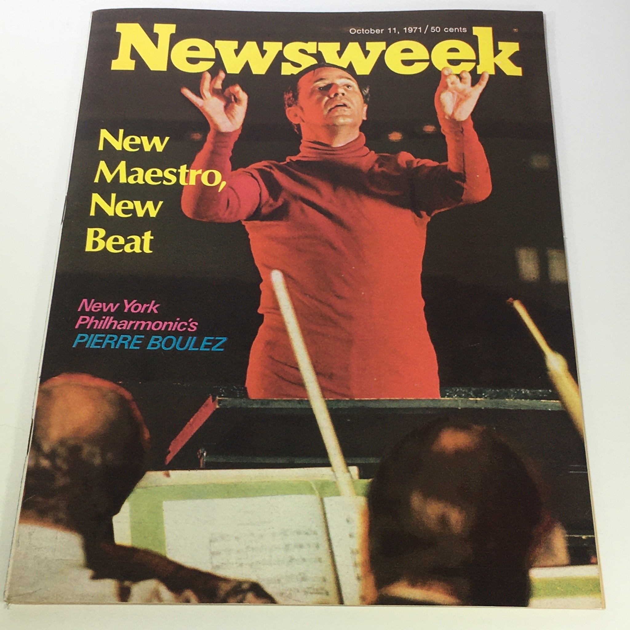 VTG Newsweek Magazine October 11 1971 - Maestro Pierre Boulez / Newsstand