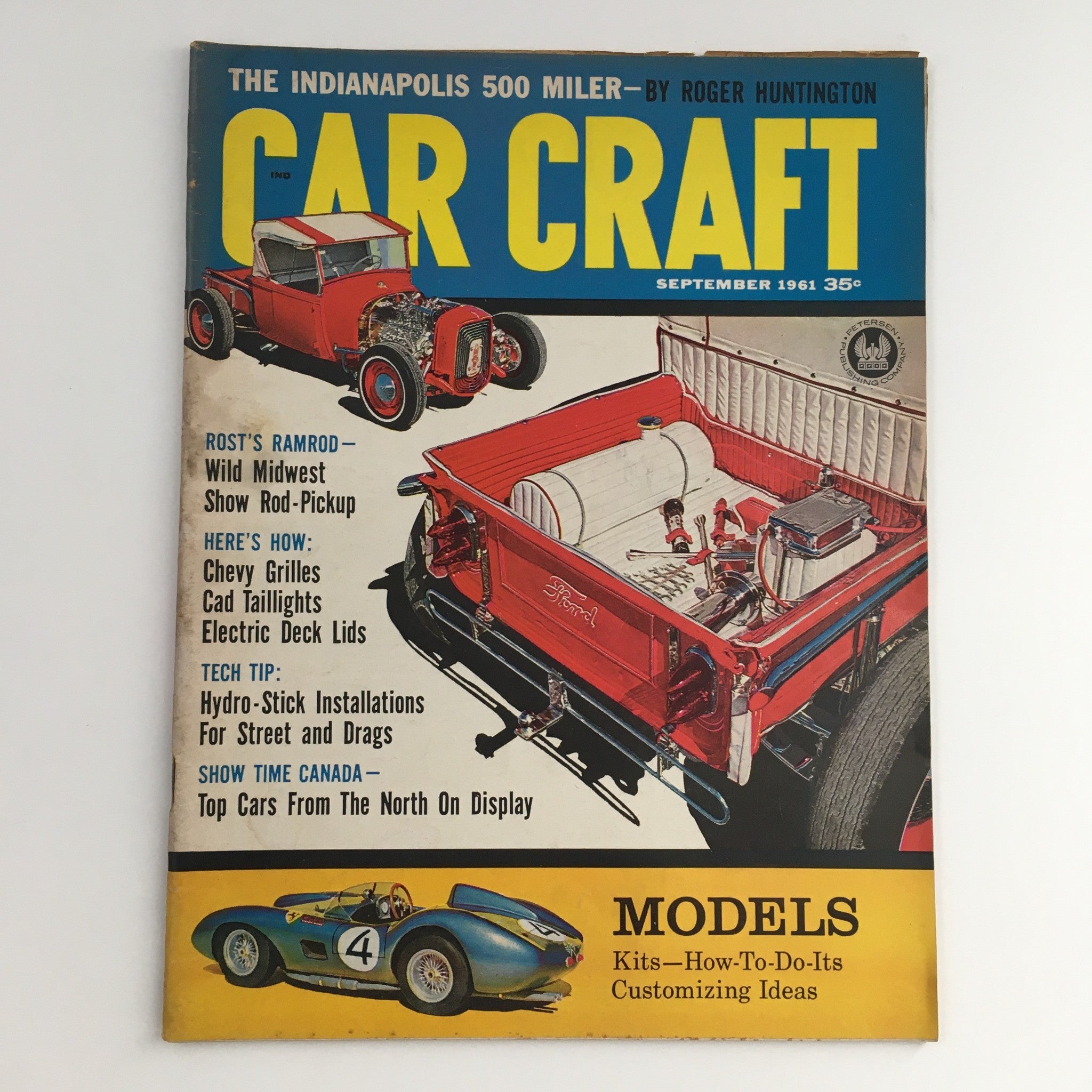 Car Craft Magazine September 1961 Wild Midwest Show Rod Pick-Up, No Label