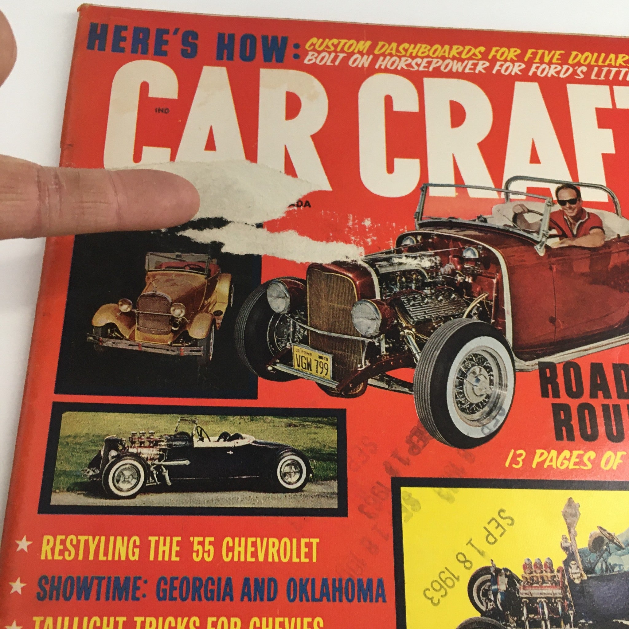 Car Craft Magazine October 1963 Build Your Own Roadster Chassis, No Label