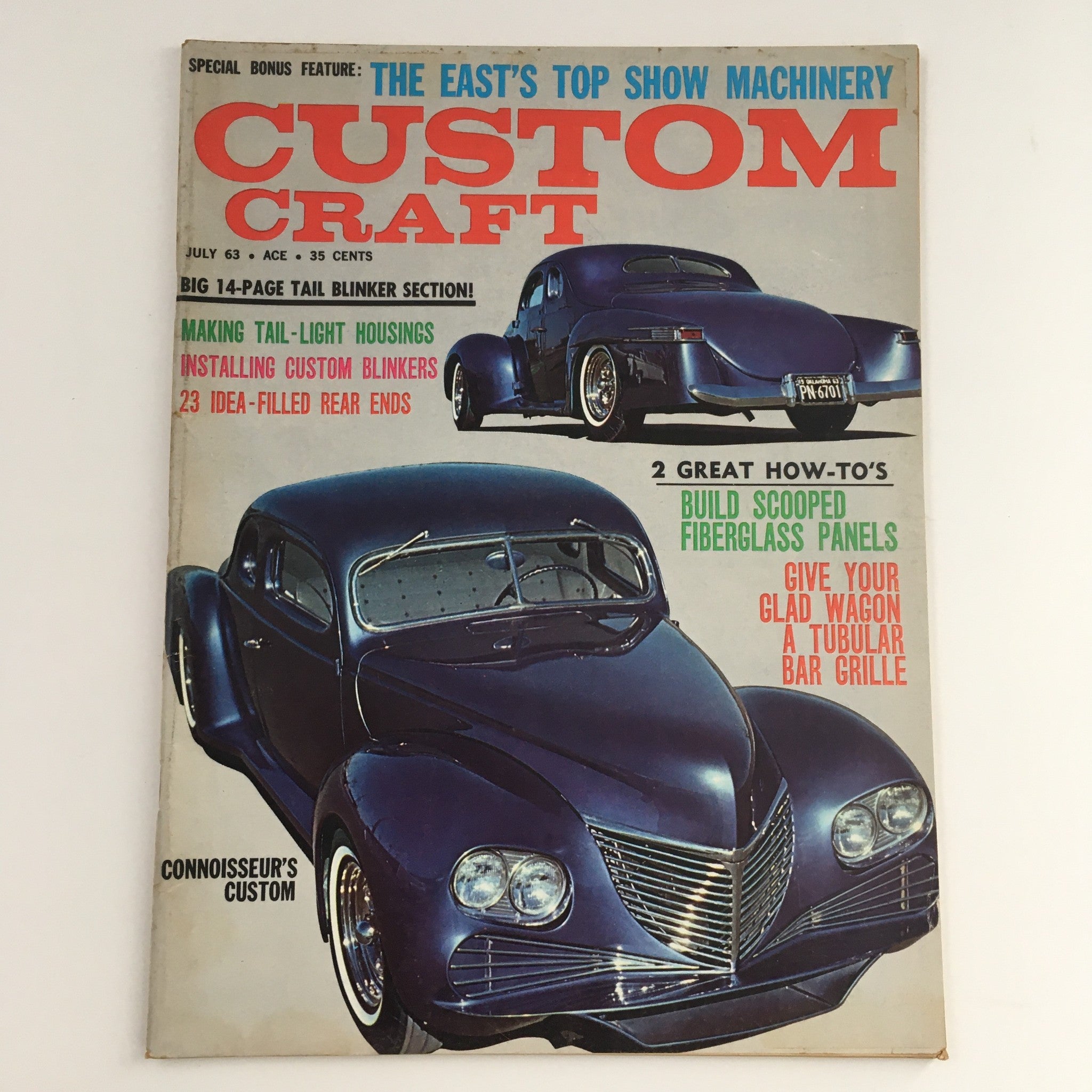 Custom Craft Magazine July 1963 Build Scooped Fiberglass Panels, No Label