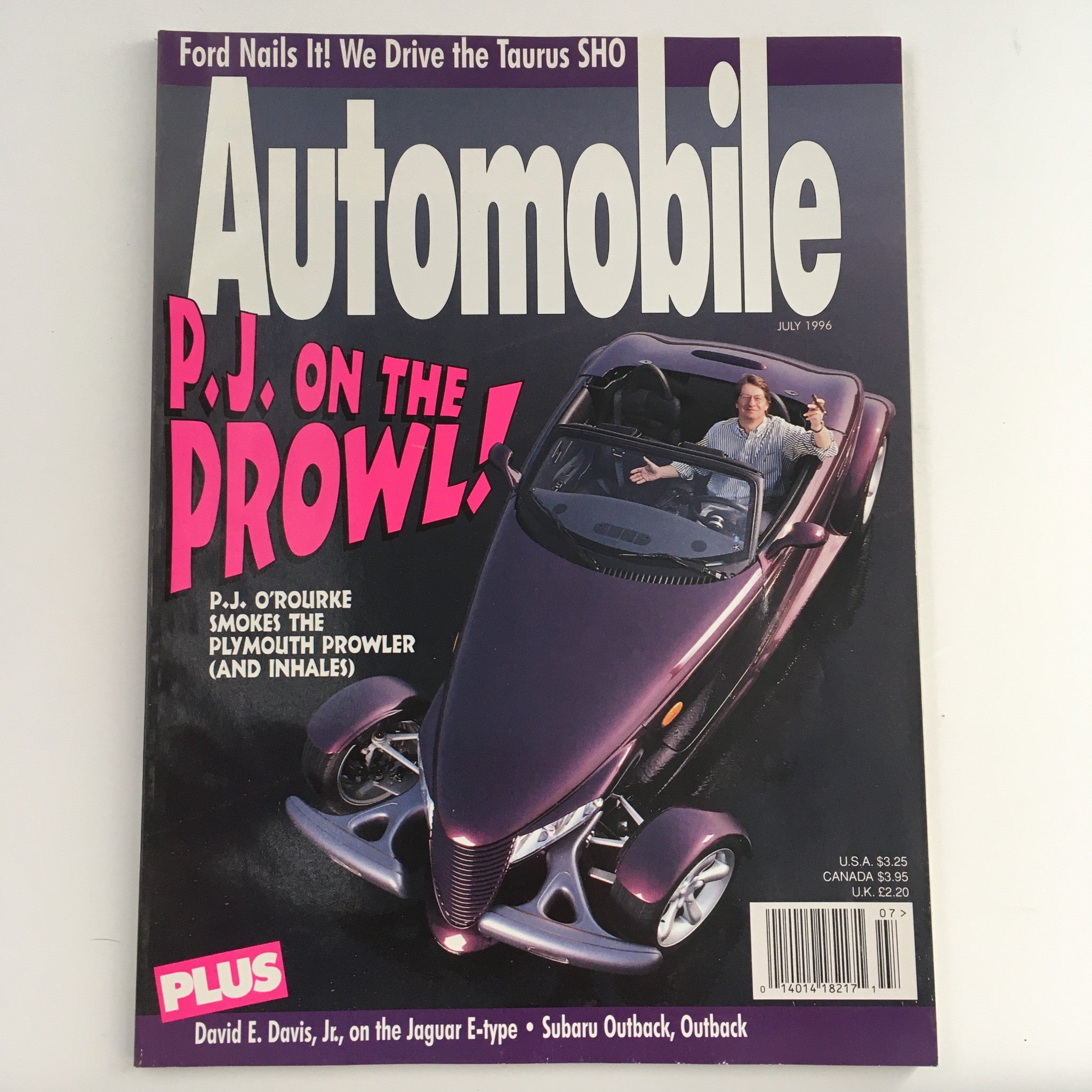 Automobile Magazine July 1996 David E. Davis Jr. On Jaguar E-Type, No Label