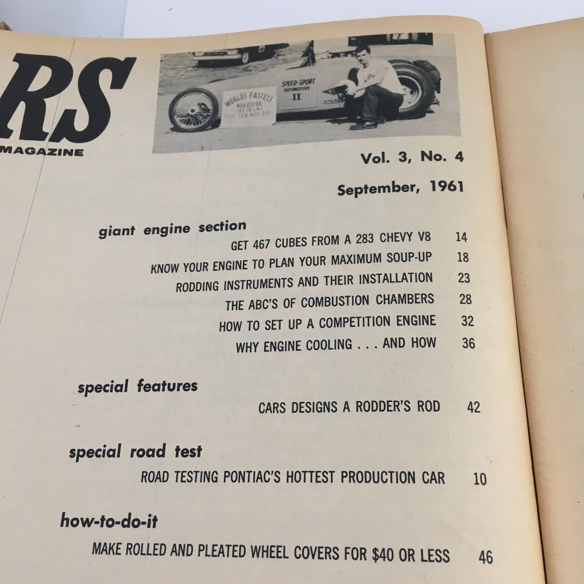 Cars Automotive Magazine September 1961 Cars Design A Rodder's Rod, No Label