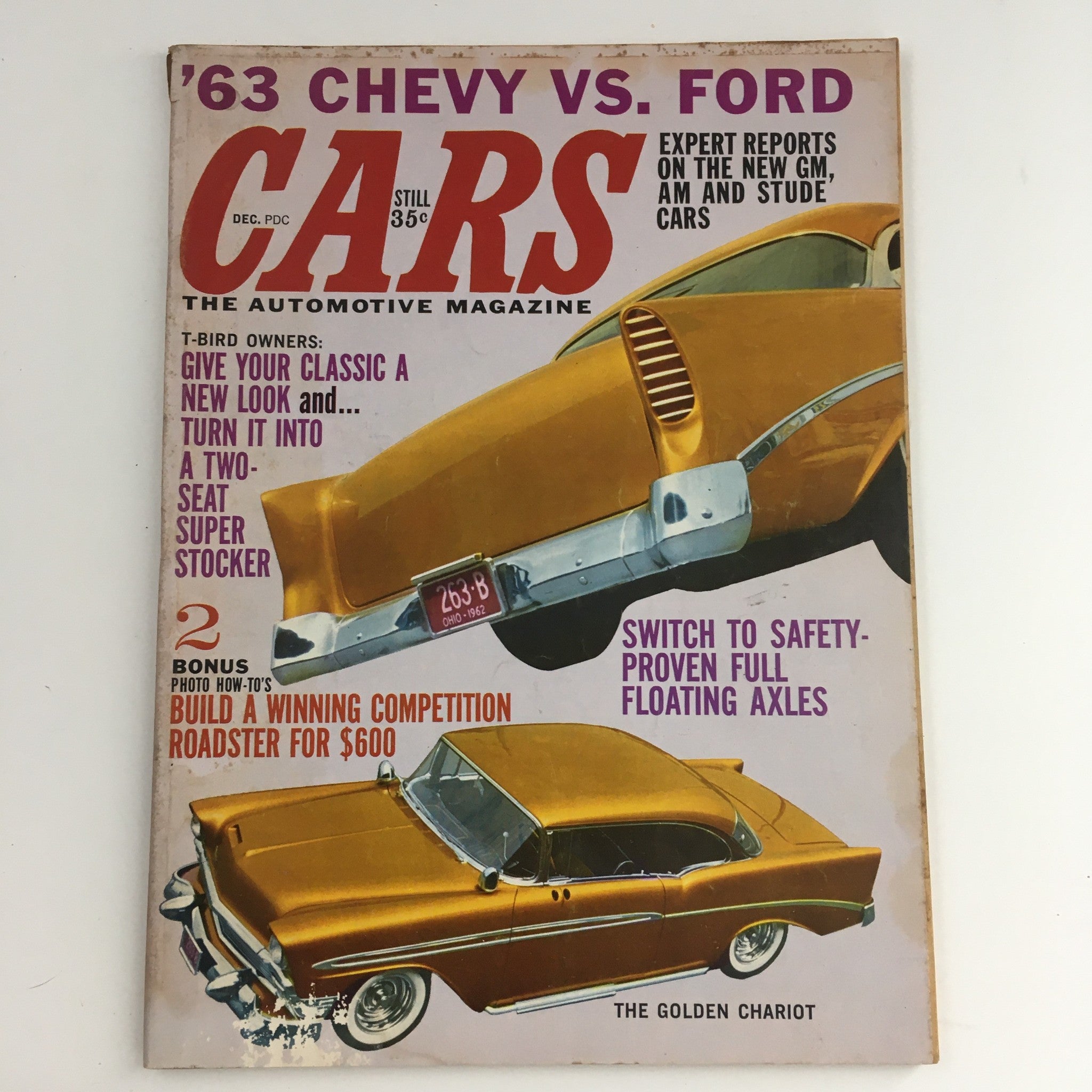 Cars Automotive Magazine December 1962 The Golden Chariot, No Label