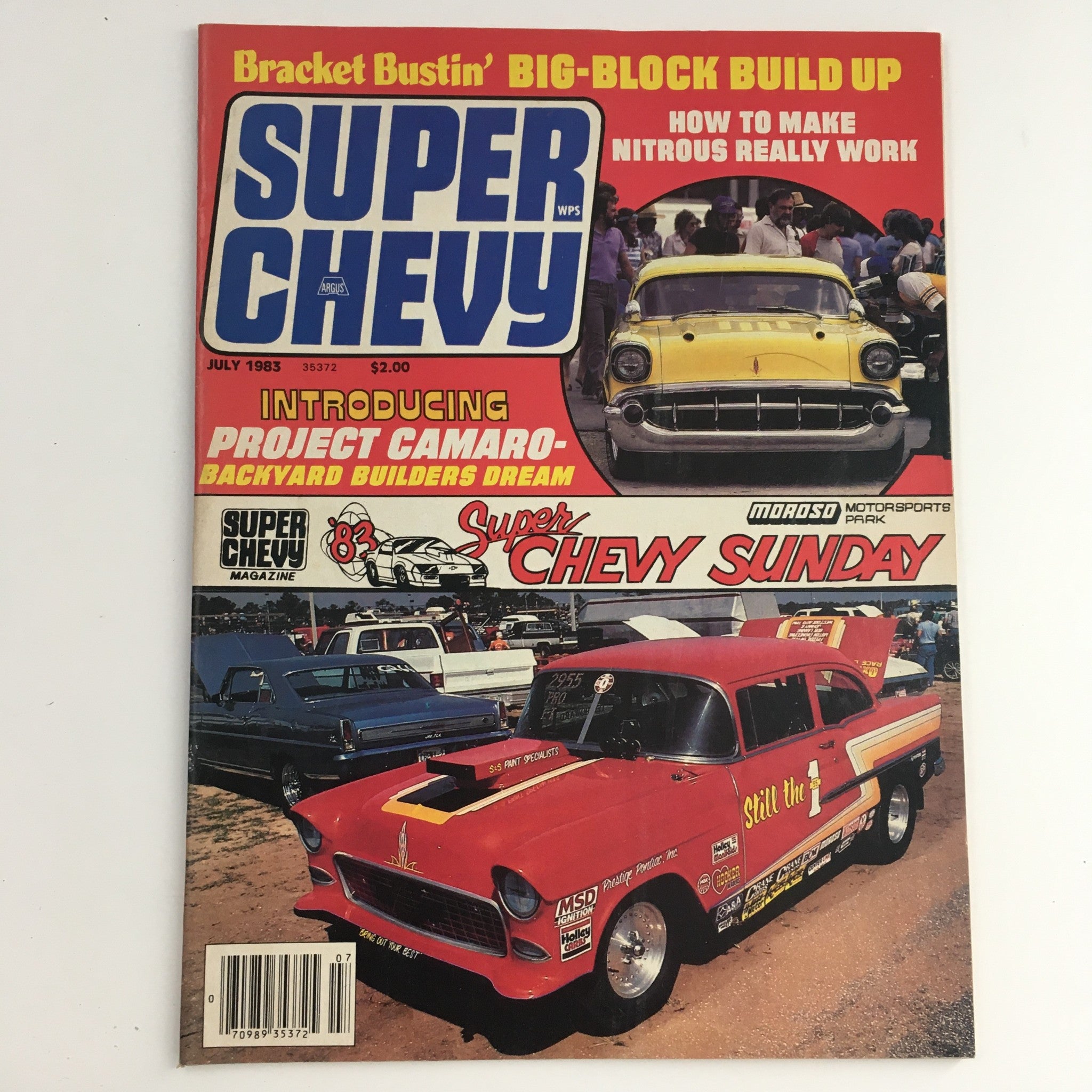 Super Chevy Magazine July 1983 Project Camaro Backyard Builders Dream, No Label