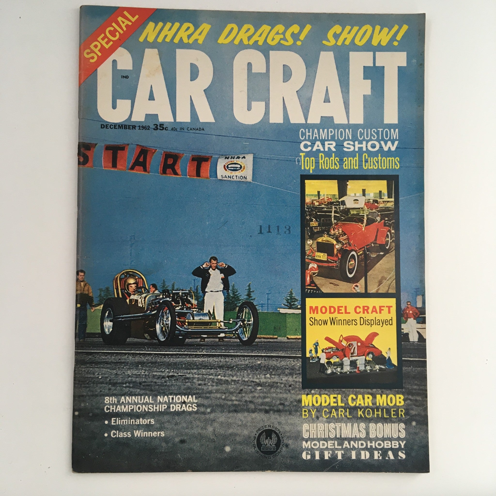 Car Craft Magazine December 1962 8th Annual National Championship Drags No Label