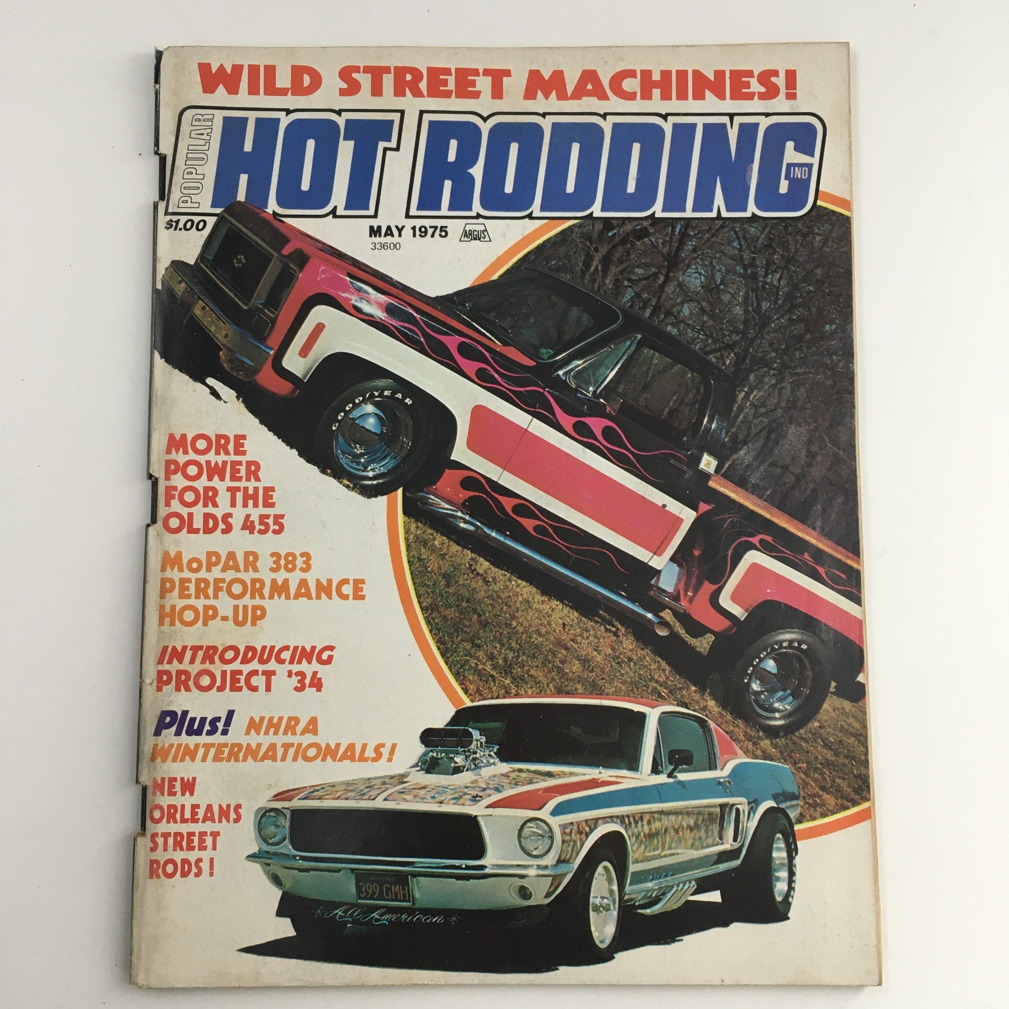 Popular Hot Rodding Magazine May 1975 MoPar 383 Performance Hop-Up, No Label