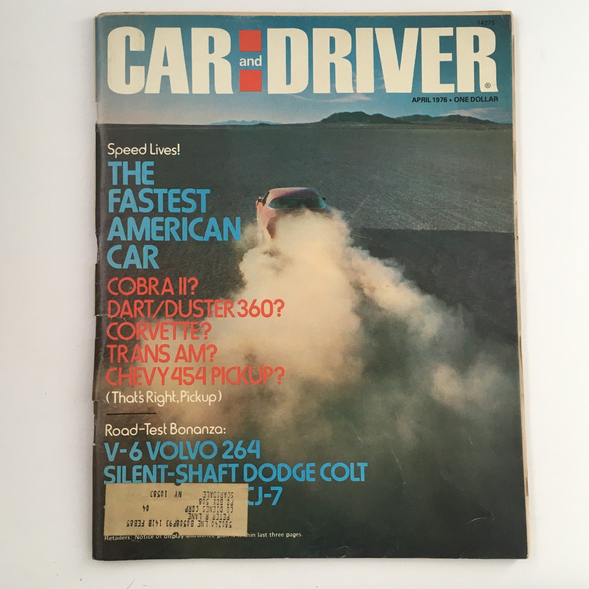 Car and Driver Magazine April 1976 Cobra II, Dart/Duster 360, Corvette & Chevy