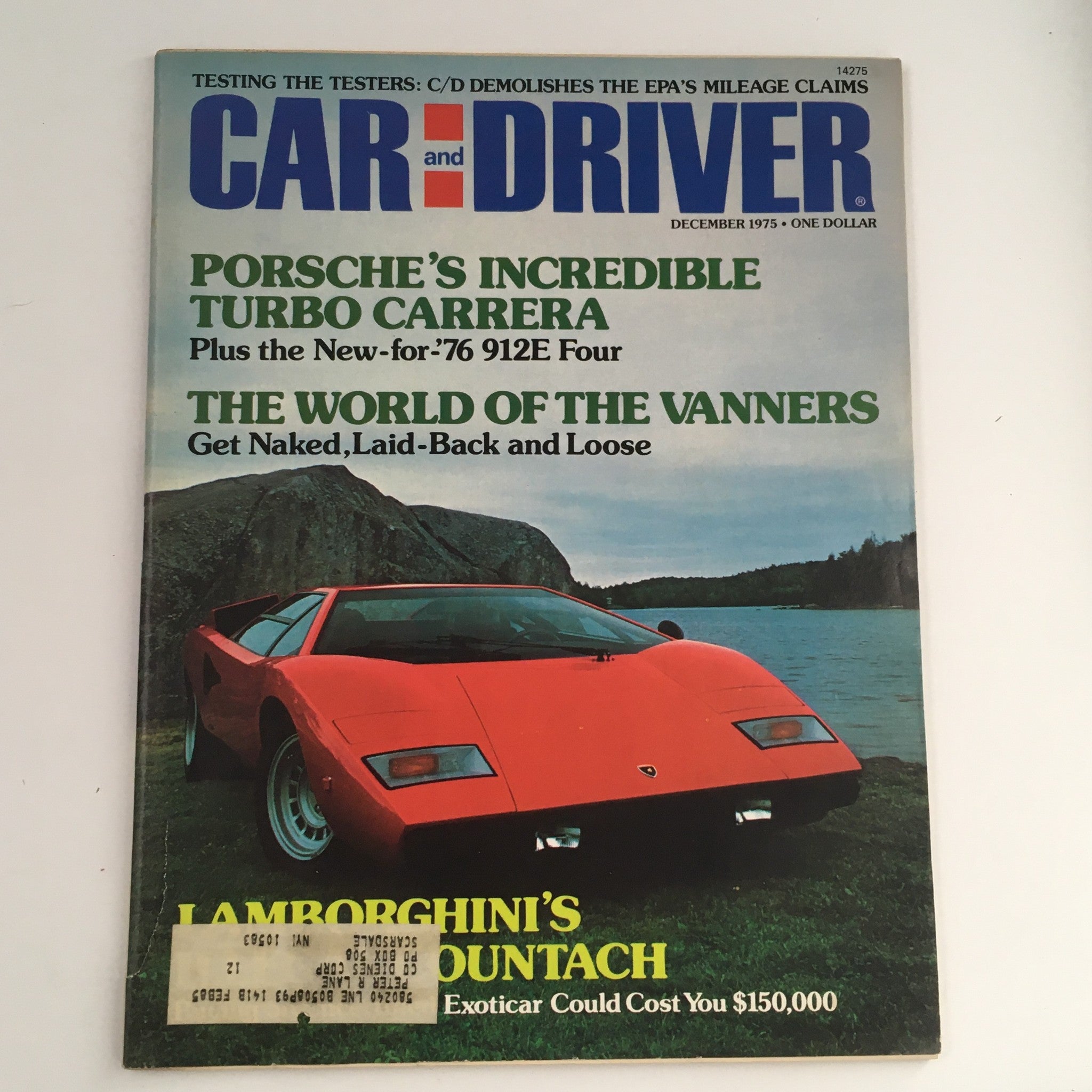 Car and Driver Magazine December 1975 Porsche Incredible Turbo Carrera 912E Four