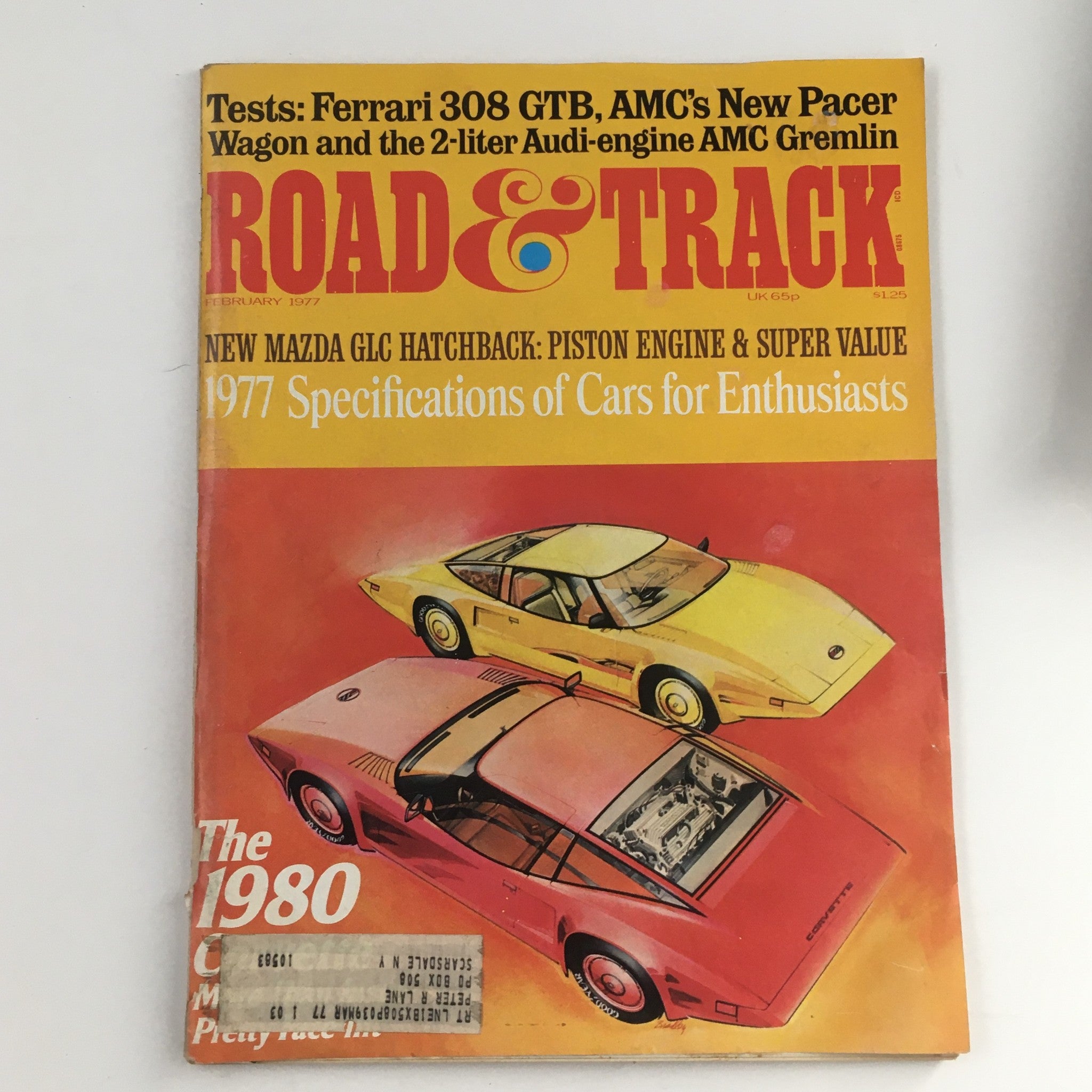 Road & Track Magazine February 1977 Mazda GLC Hatchback Piston Engine & Value