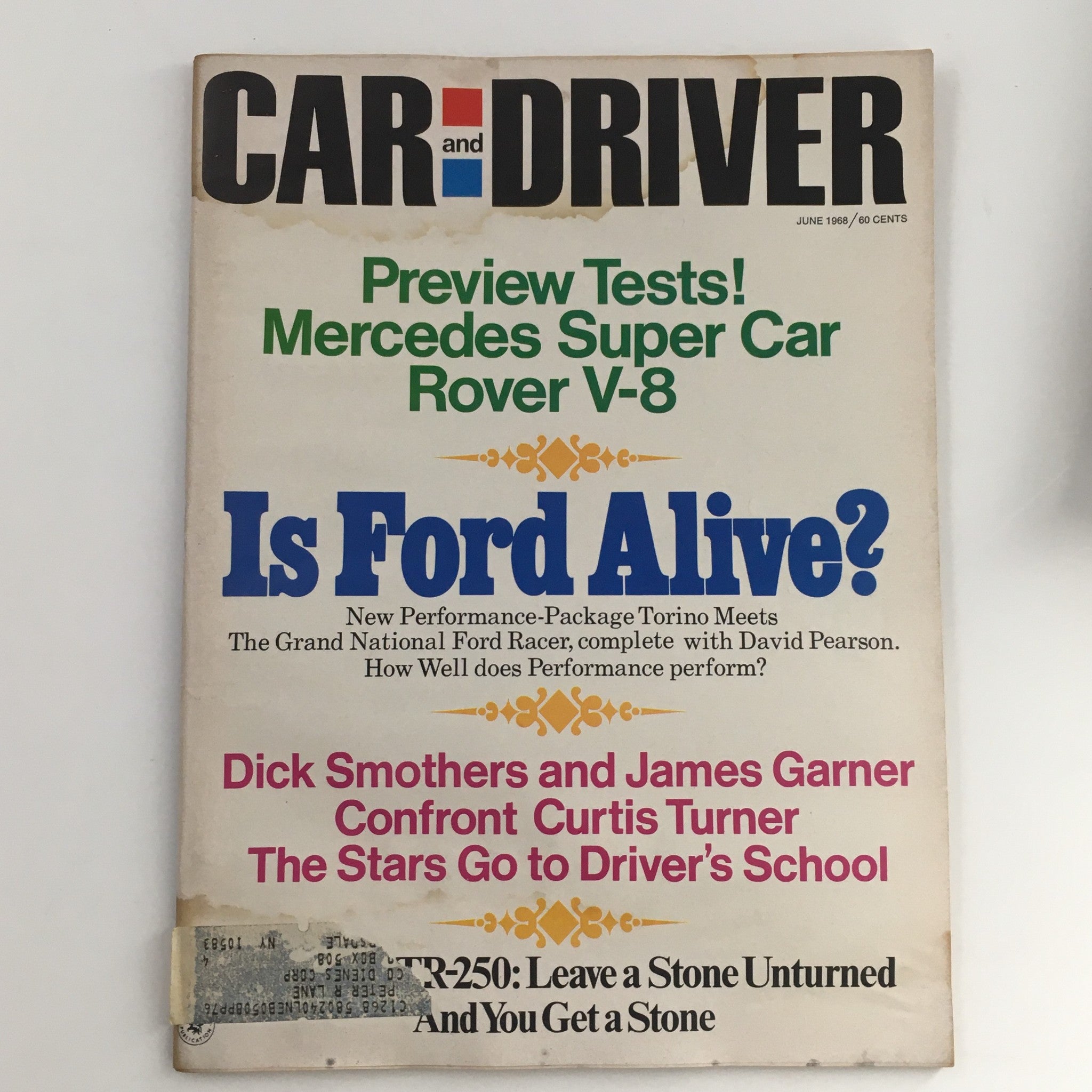 Car and Driver Magazine June 1968 Preview Tests Mercedes Super Car Rover V-8