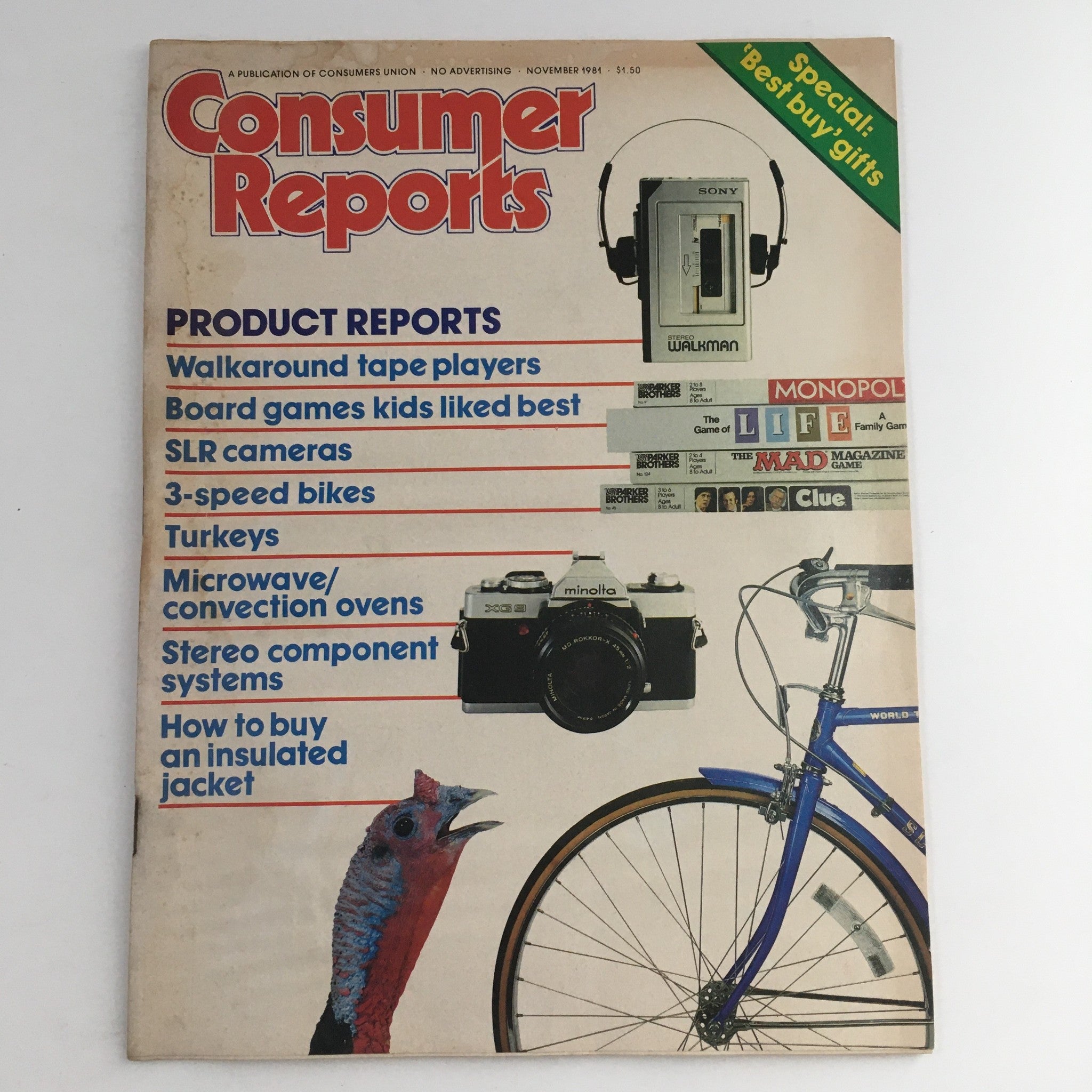 Consumer Reports Magazine November 1981 Board Games Kids Liked Best Reports