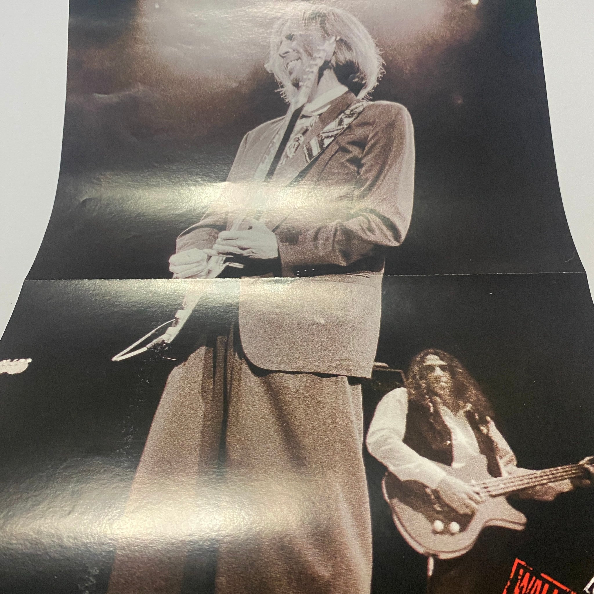 Guitar World Magazine October 1992 Eric Clapton Kirk, Hammett w Poster No Label