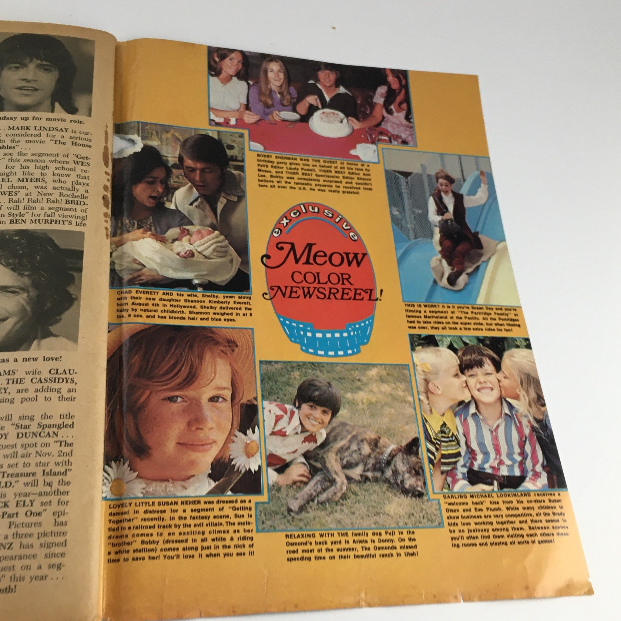 Tiger Beat Magazine November 1971 David Cassidy The Jackson 5 w Poster, No Label