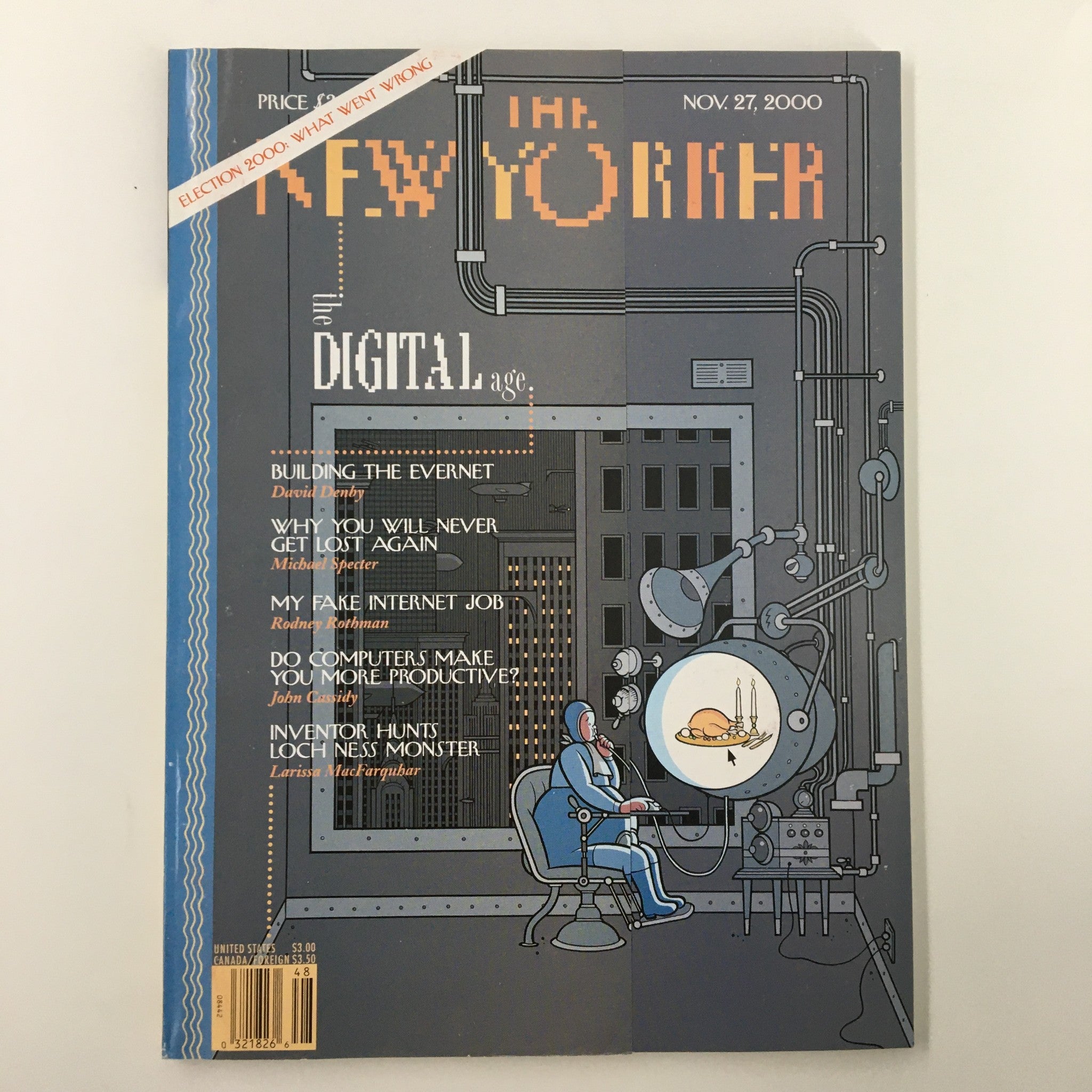 The New Yorker Full Magazine November 27 2000 Thanksgiving.com by Chris Ware