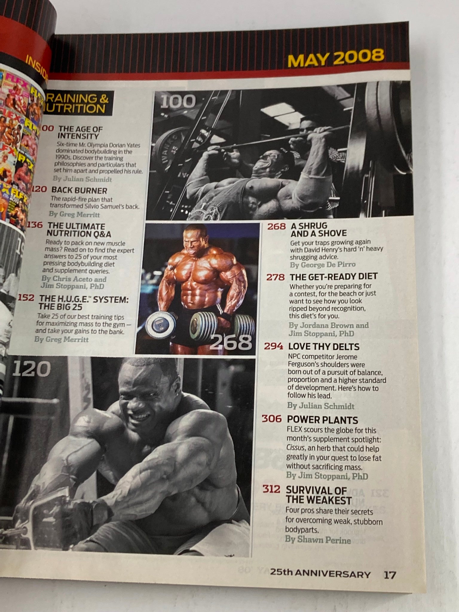 Joe Weider's Flex Magazine May 2008 Arnold Schwarzenegger w Poster No Label