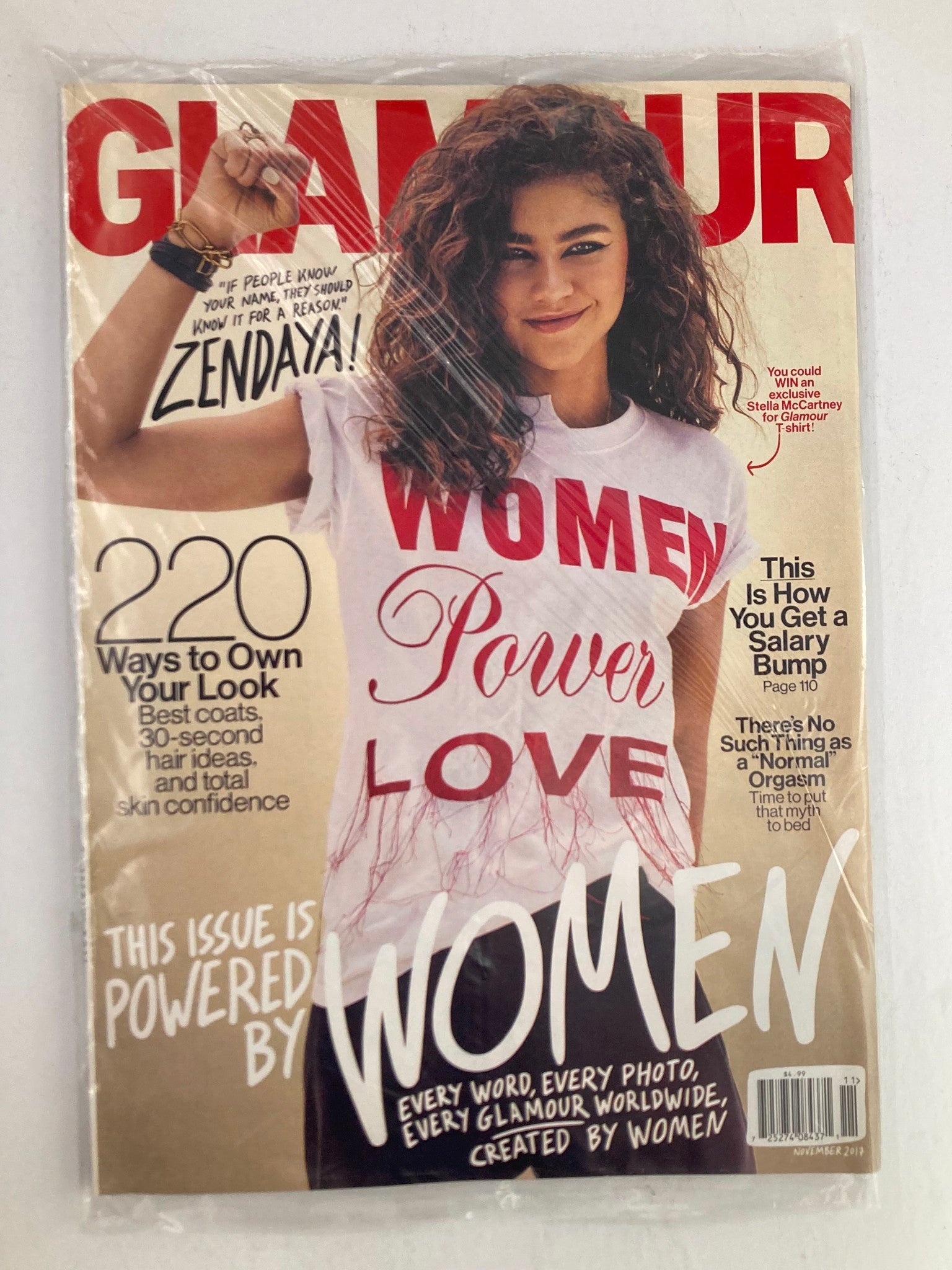 Glamour Magazine November 2017 Zendaya Women Power and Love SEALED