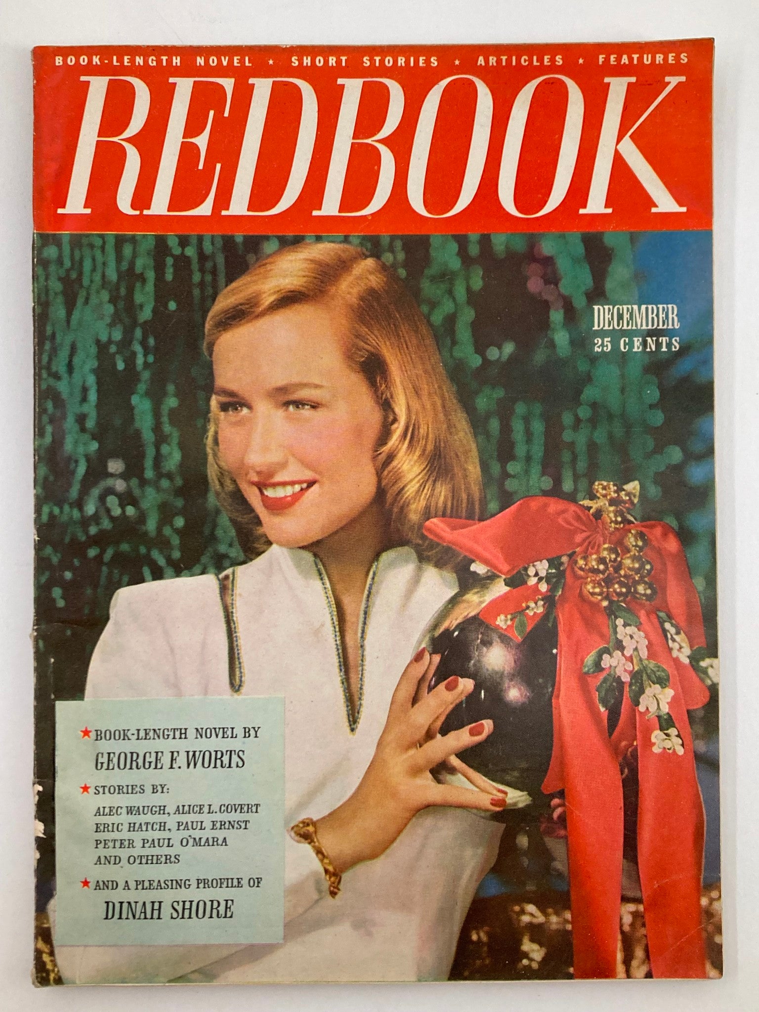 VTG Redbook Magazine December 1947 Vol 90 #2 Profile of Dinah Shore No Label