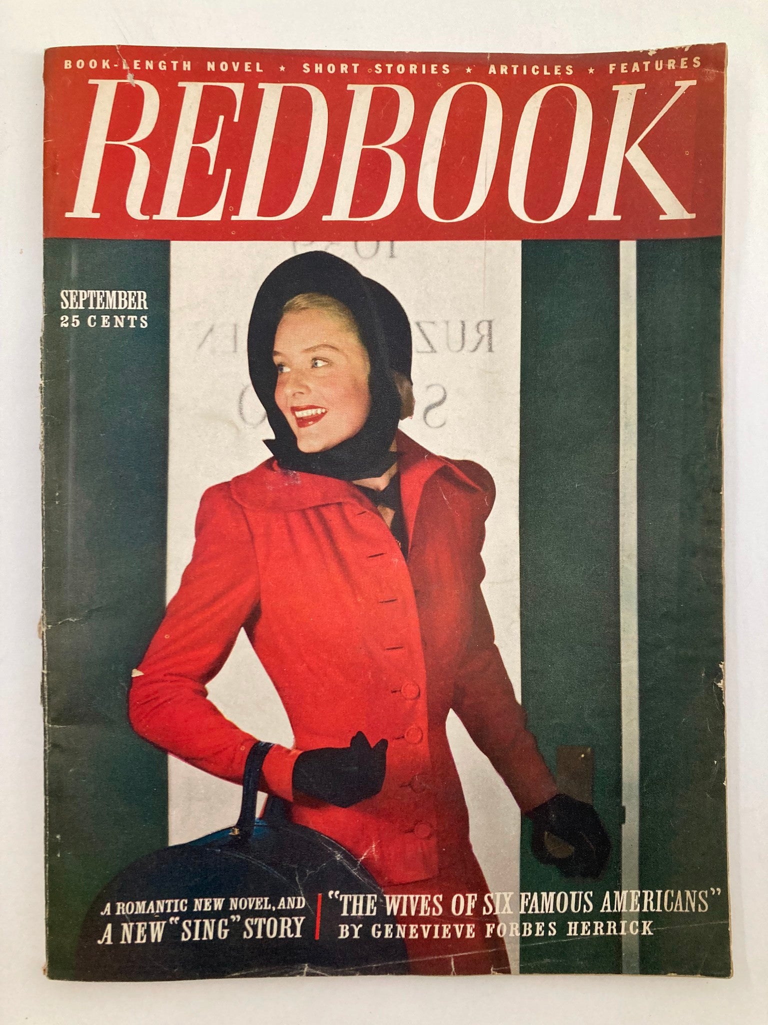 VTG Redbook Magazine September 1947 Vol 89 #5 Wives of Famous Americans No Label