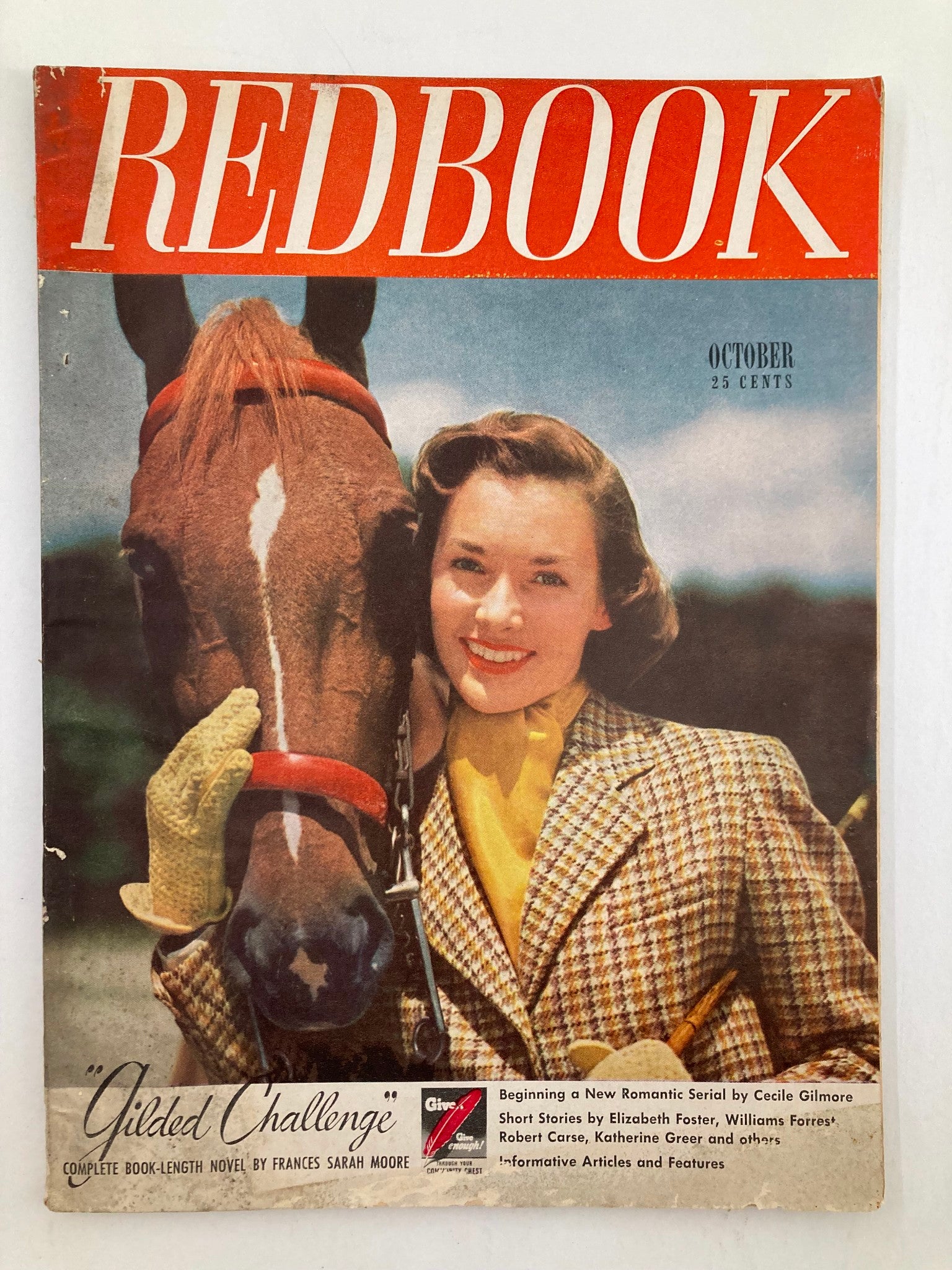 VTG Redbook Magazine October 1948 Vol 91 #6 Gilded Challenge No Label