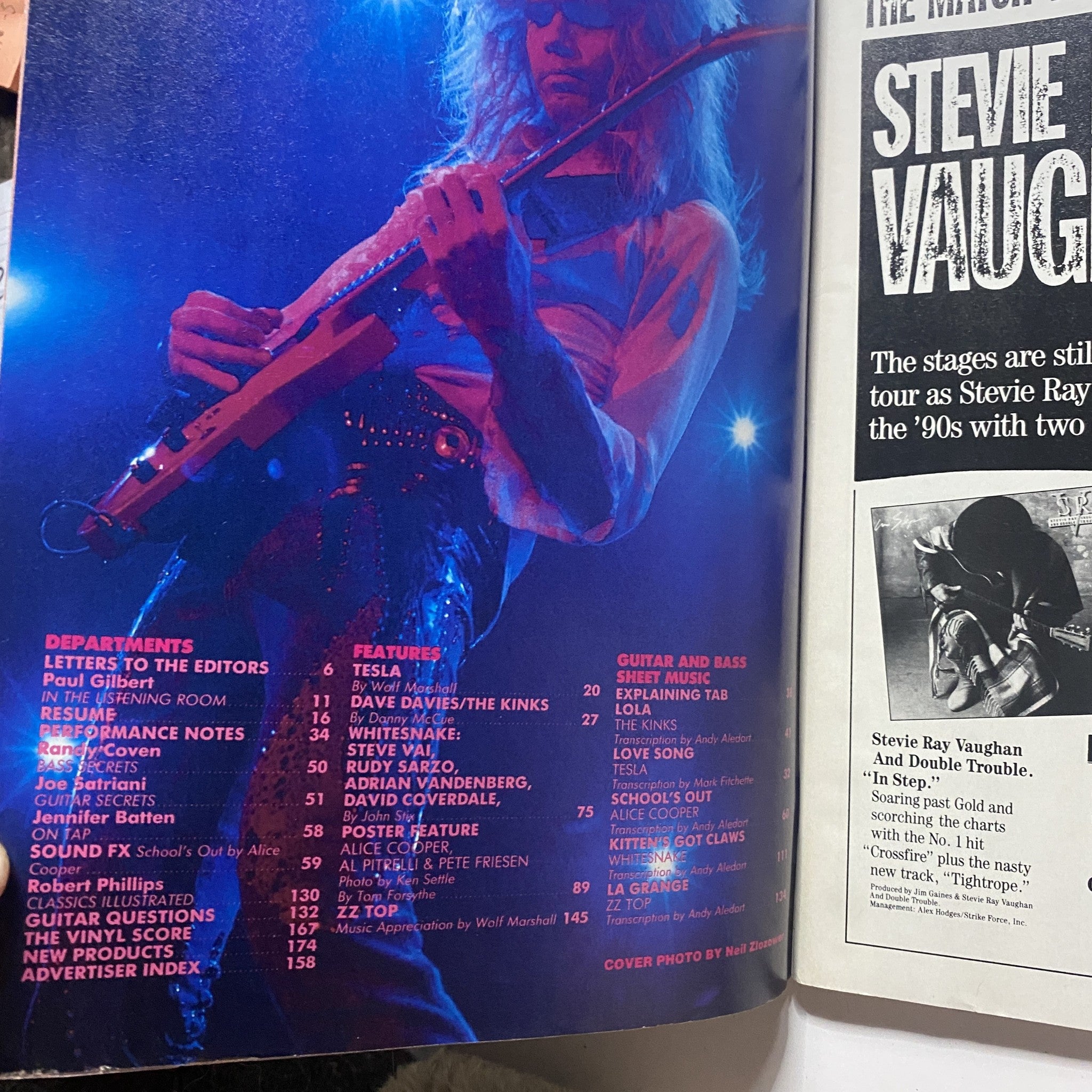 Guitar for the Practicing Musician Magazine February 1990 Steve & David w Poster