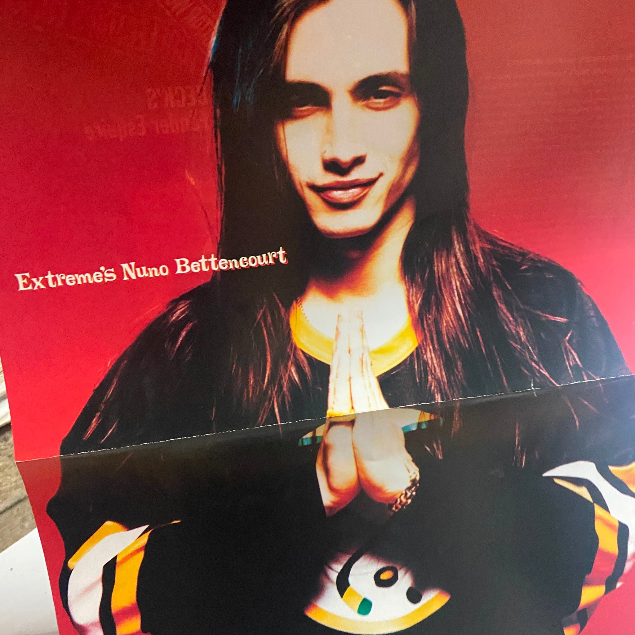 Guitar World Magazine December 1992 Extreme's Nuno Bettencourt w Poster